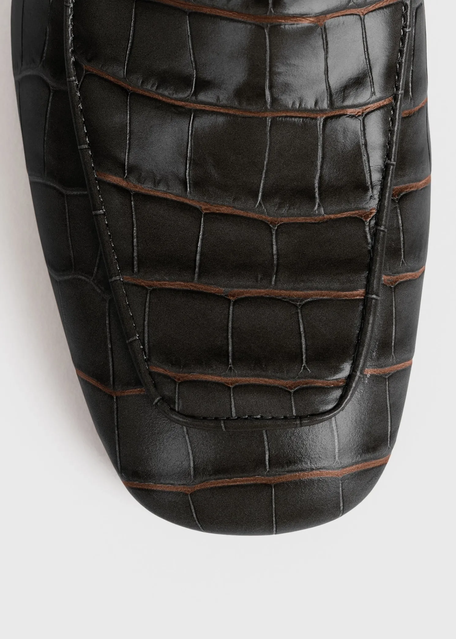 Block-heel pumps dark brown