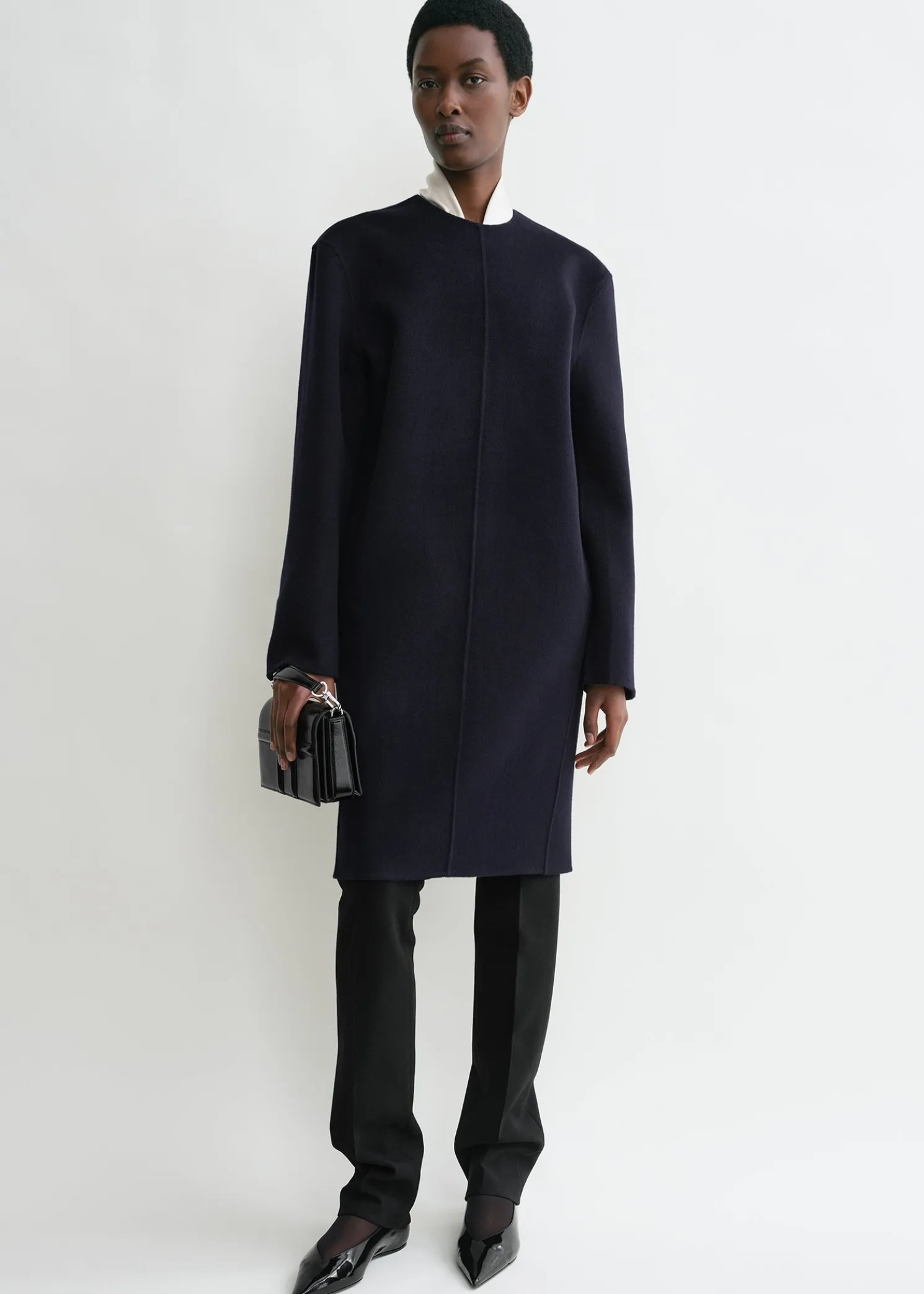 Broad doublé tunic navy