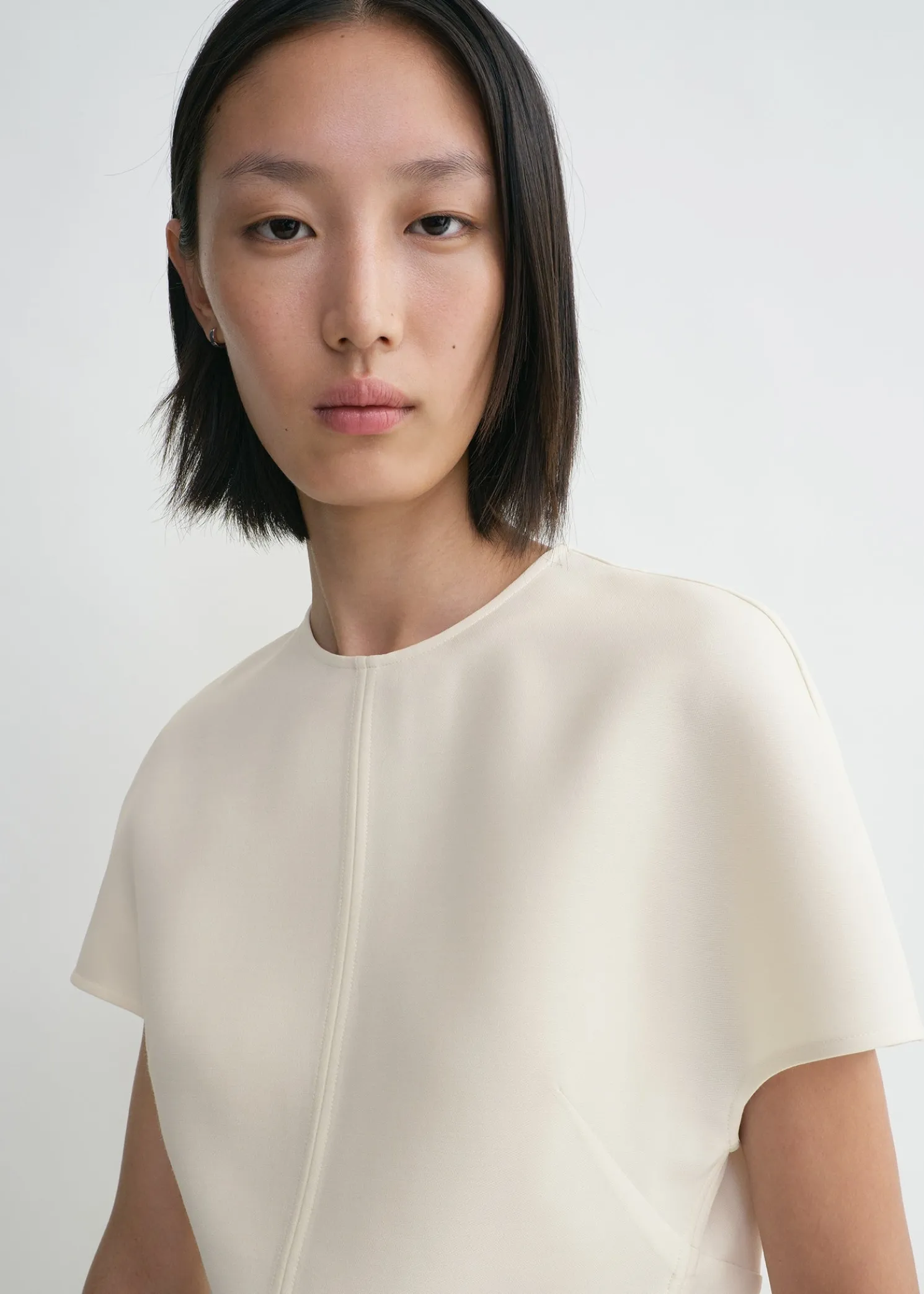 Cap-sleeve top macadamia