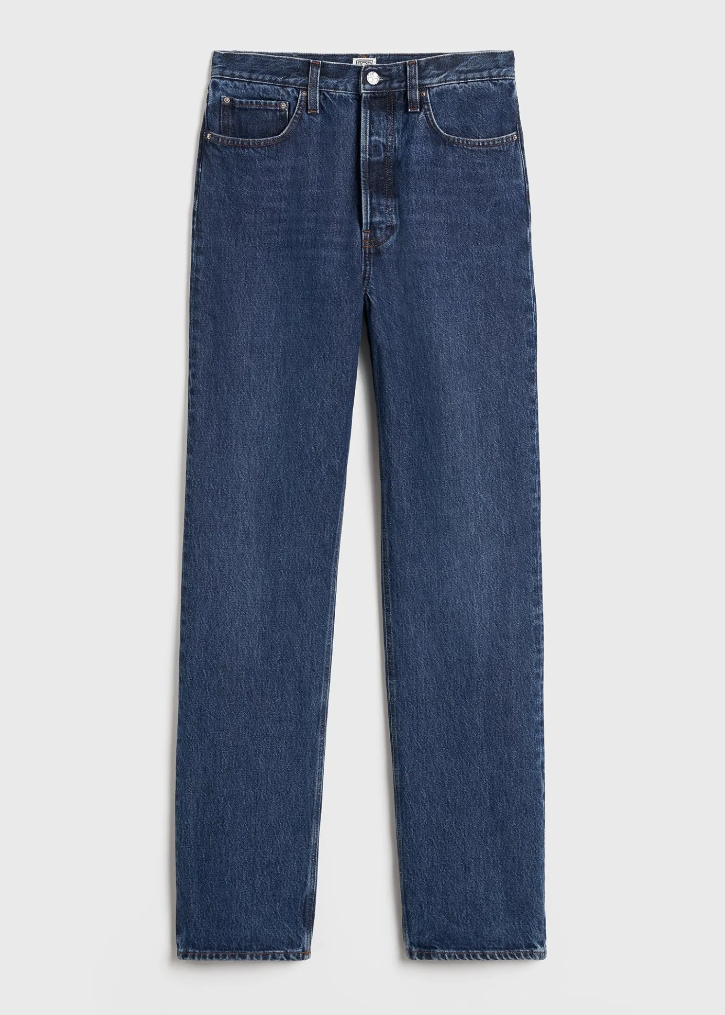 Classic cut denim full length dark blue