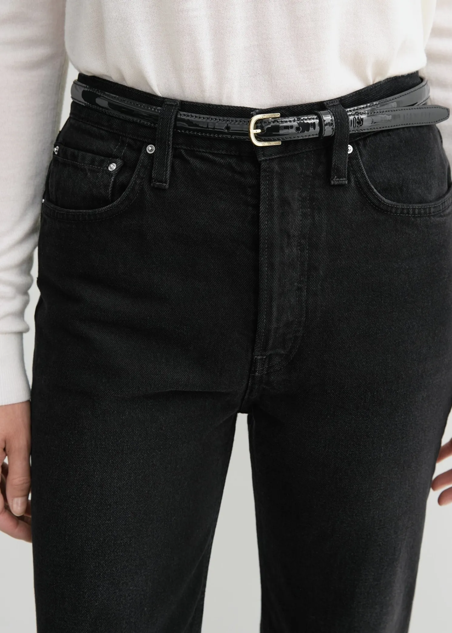 Classic cut denim black