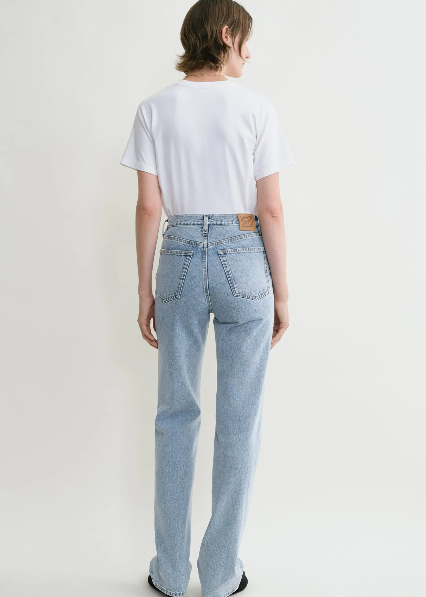 Classic cut denim full length cool blue