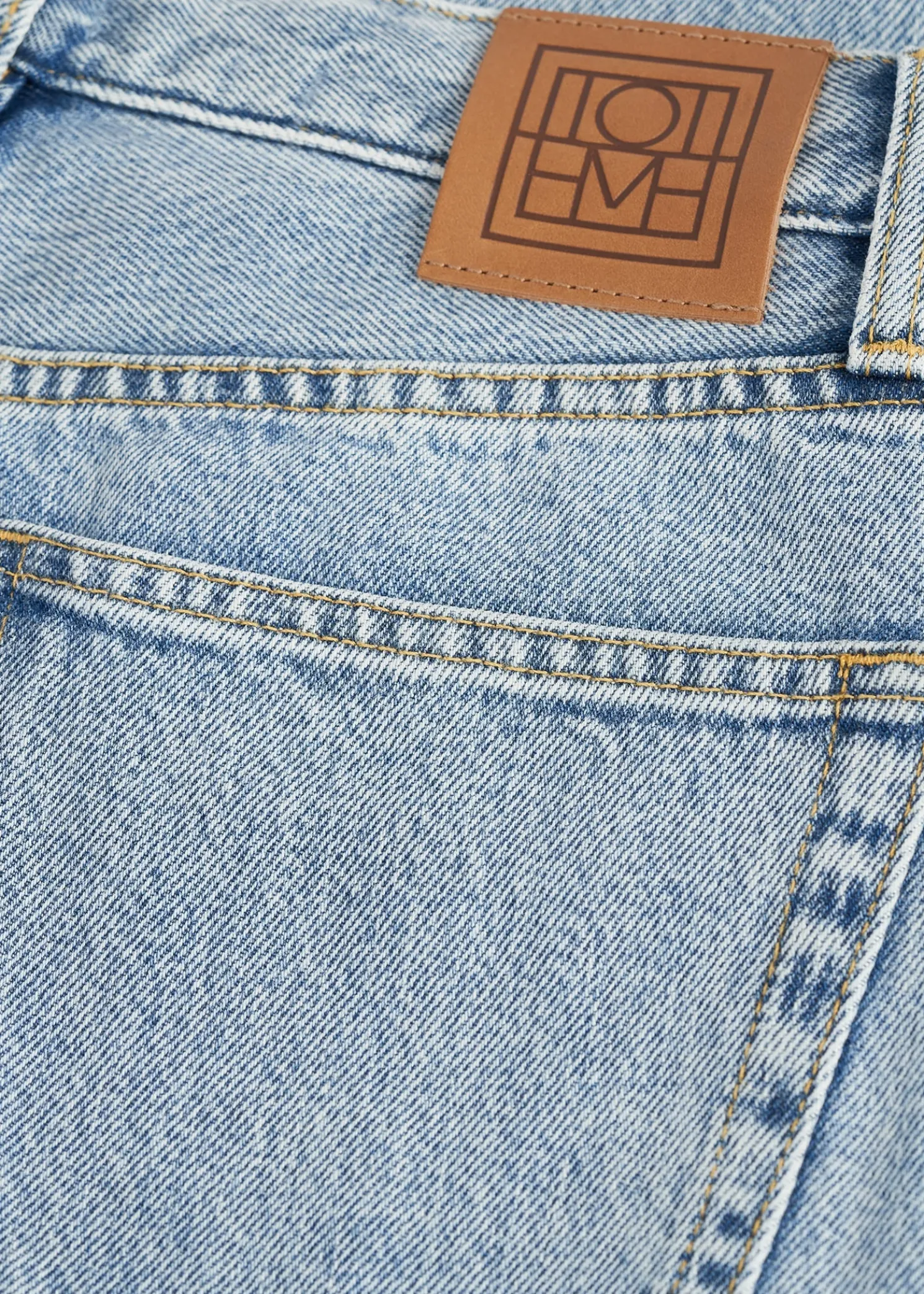 Classic cut denim full length cool blue