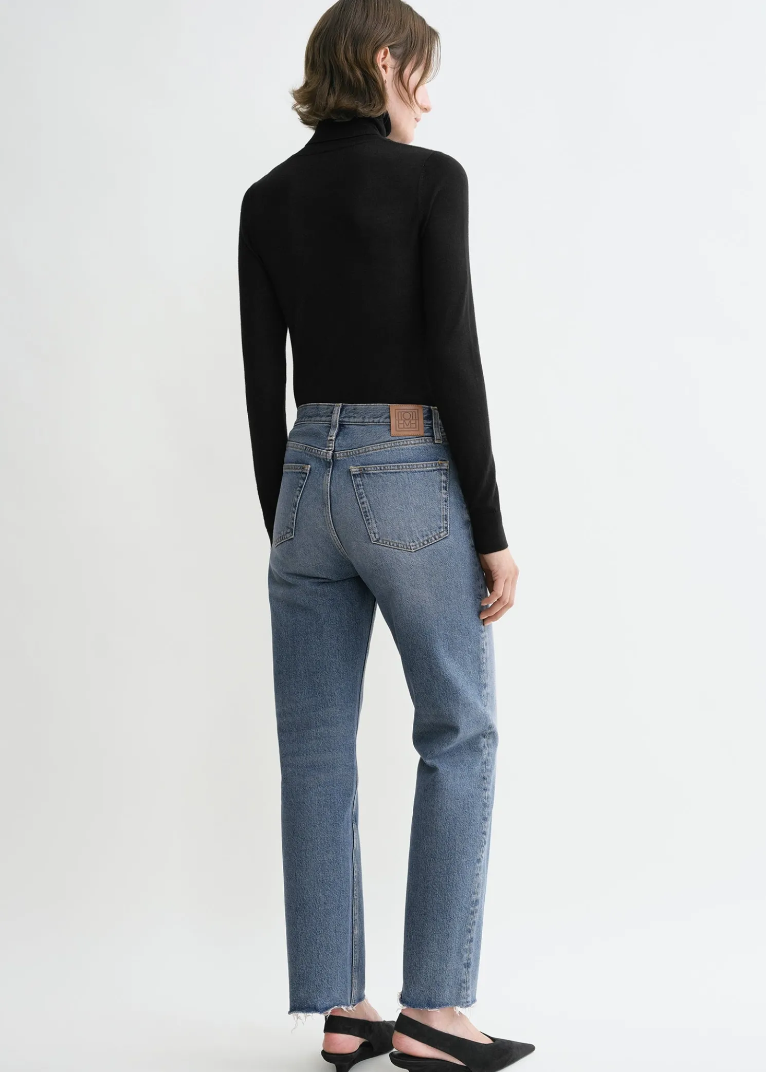 Classic cut denim vintage wash