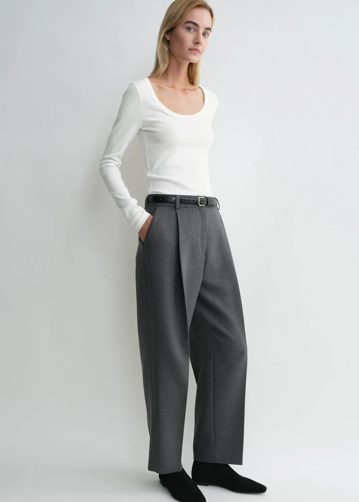 Classic rib top white