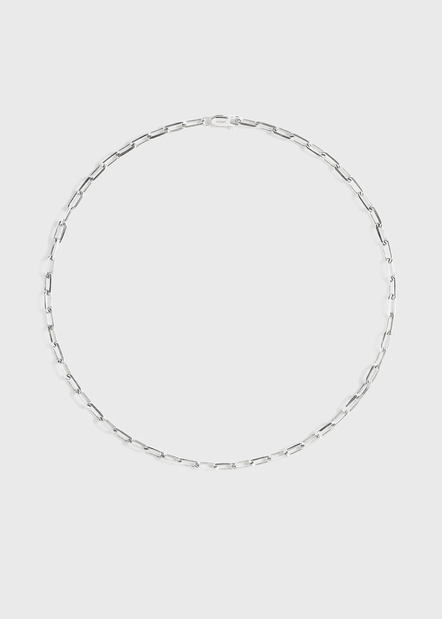 Crew-neck chain 18kt white gold