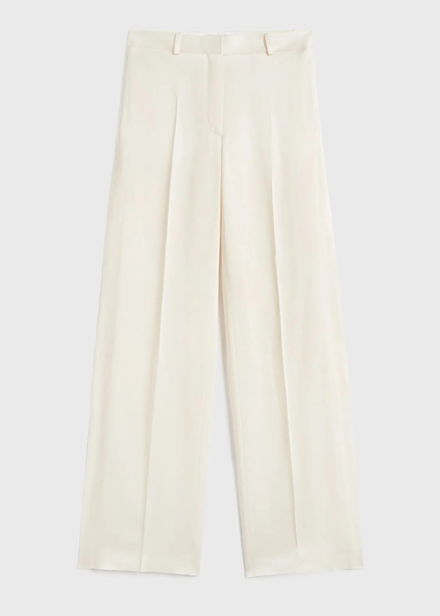 Cuff-slit trousers macadamia
