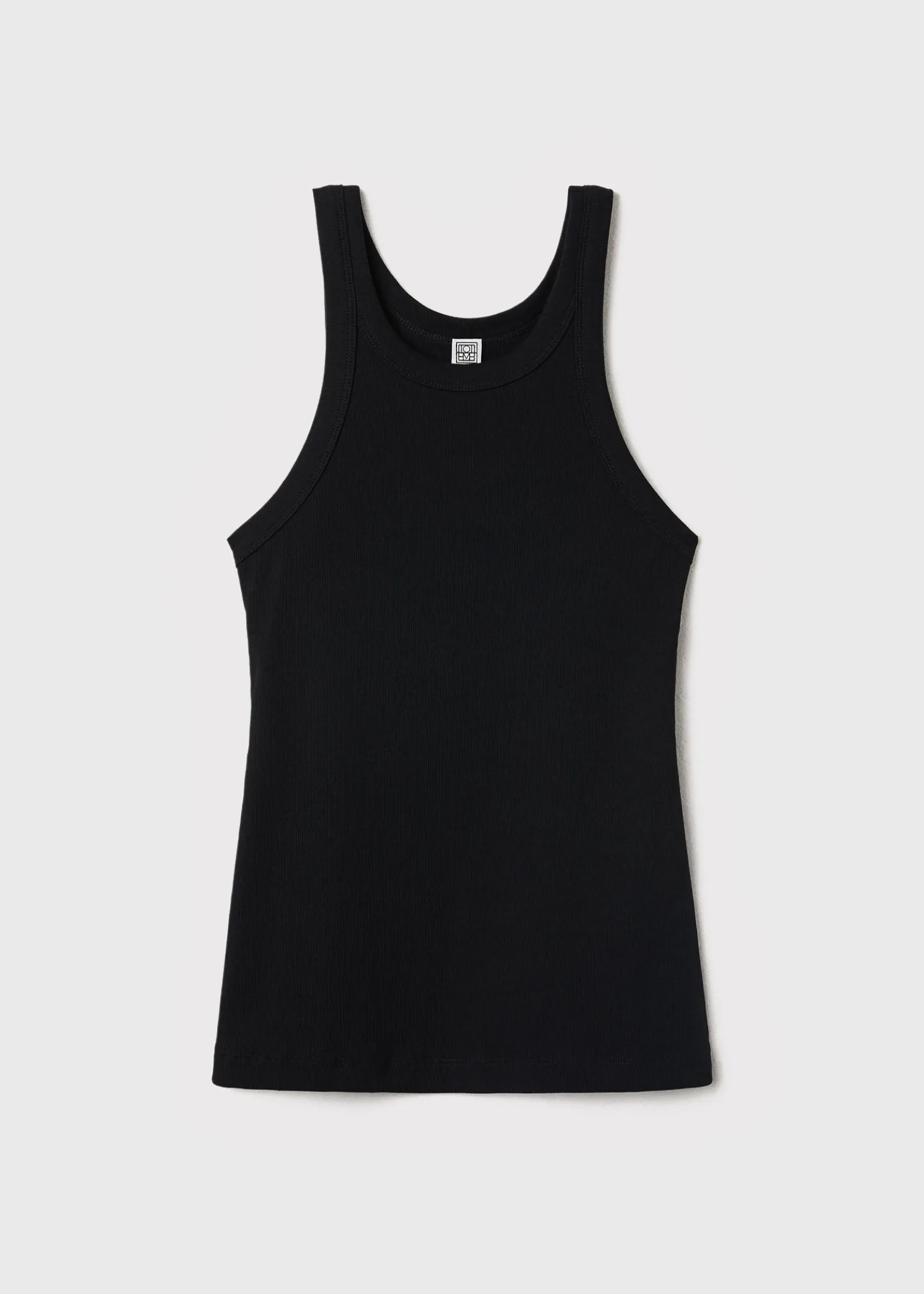 Curved rib tank black