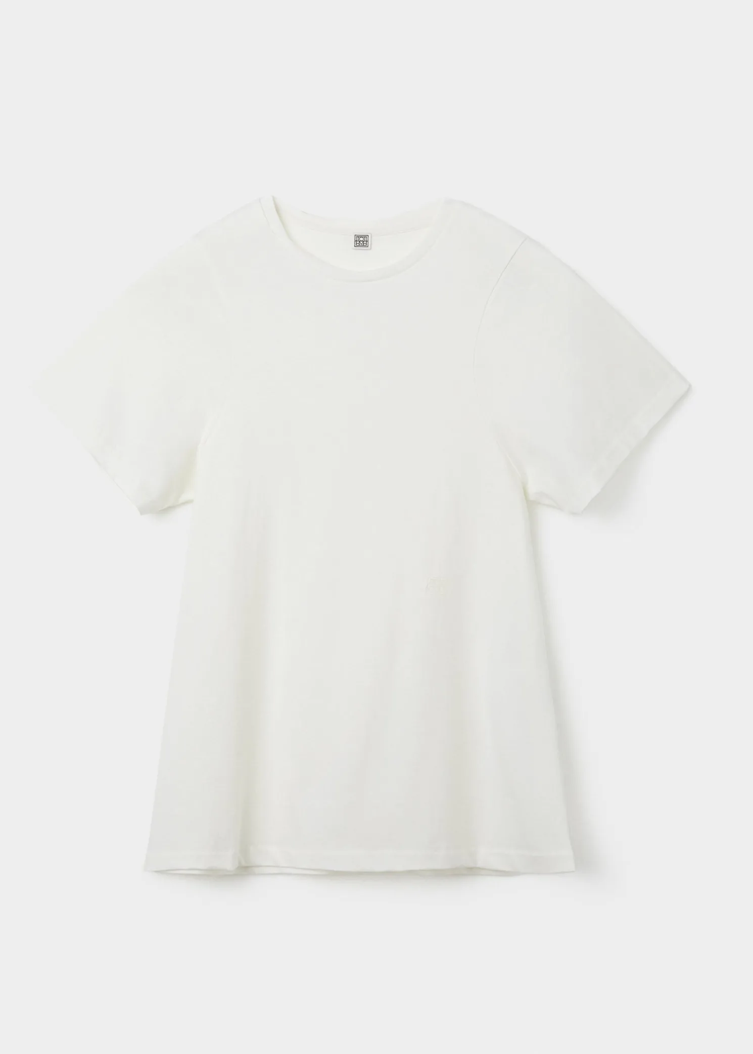 Curved seam tee off-white
