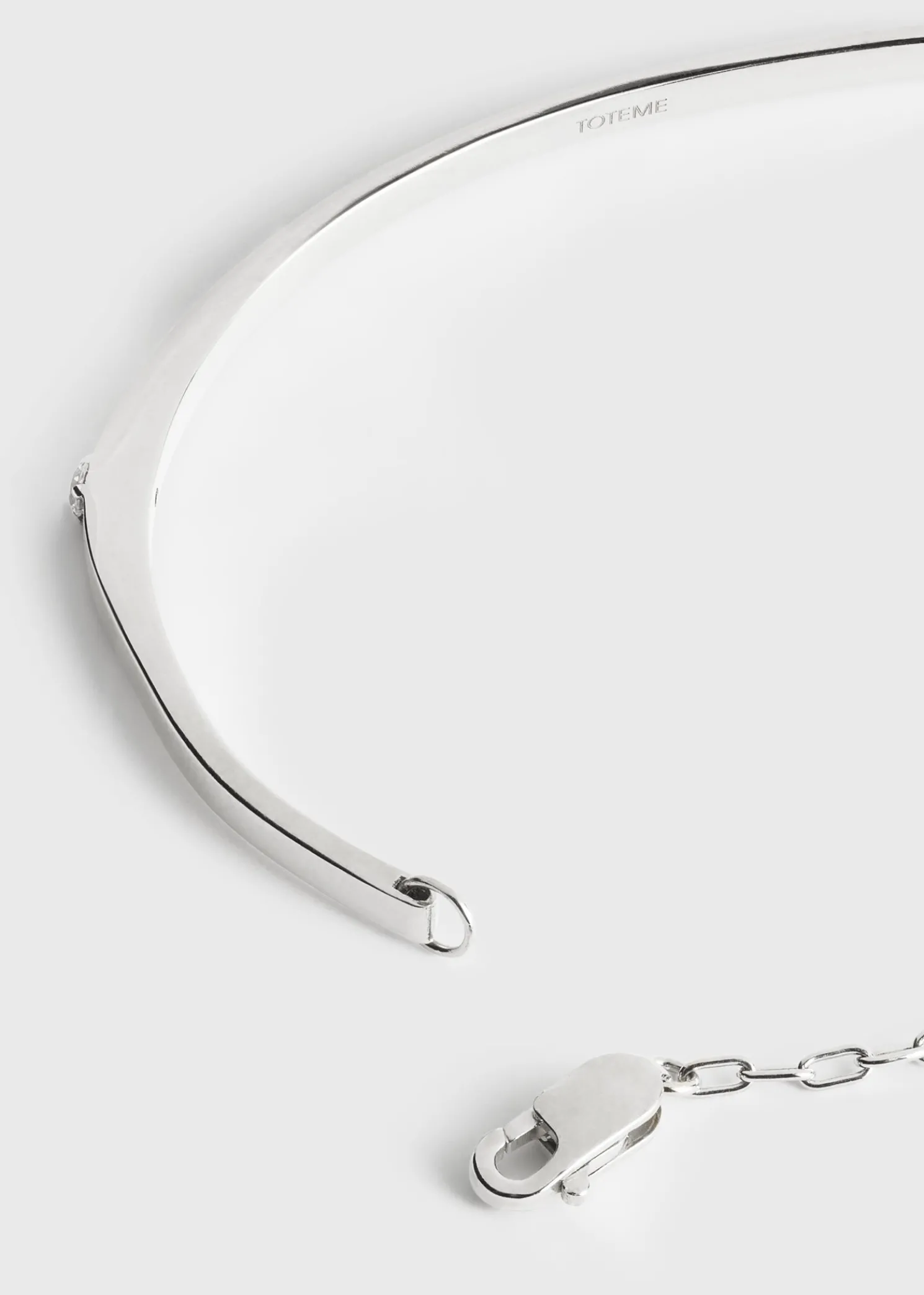 Diamond chain bracelet 18kt white gold