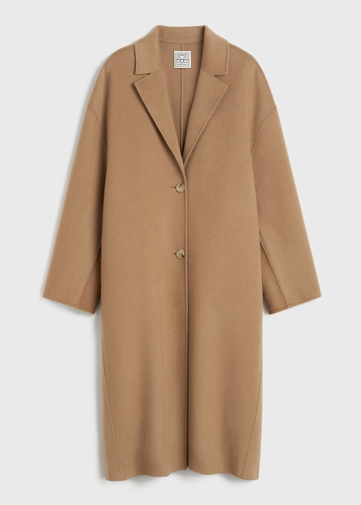 Doublé cocoon coat camel