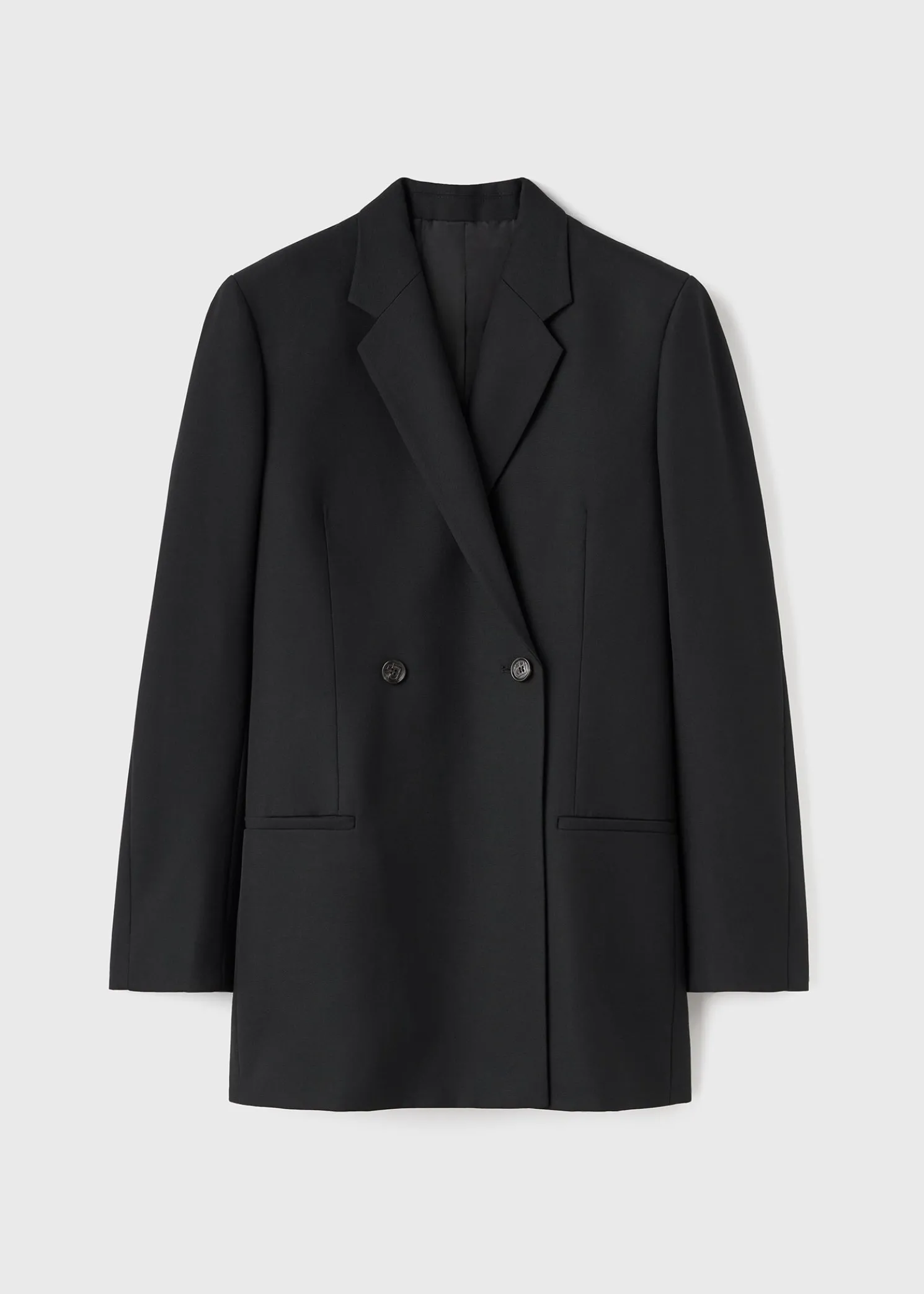 Double-breasted blazer black