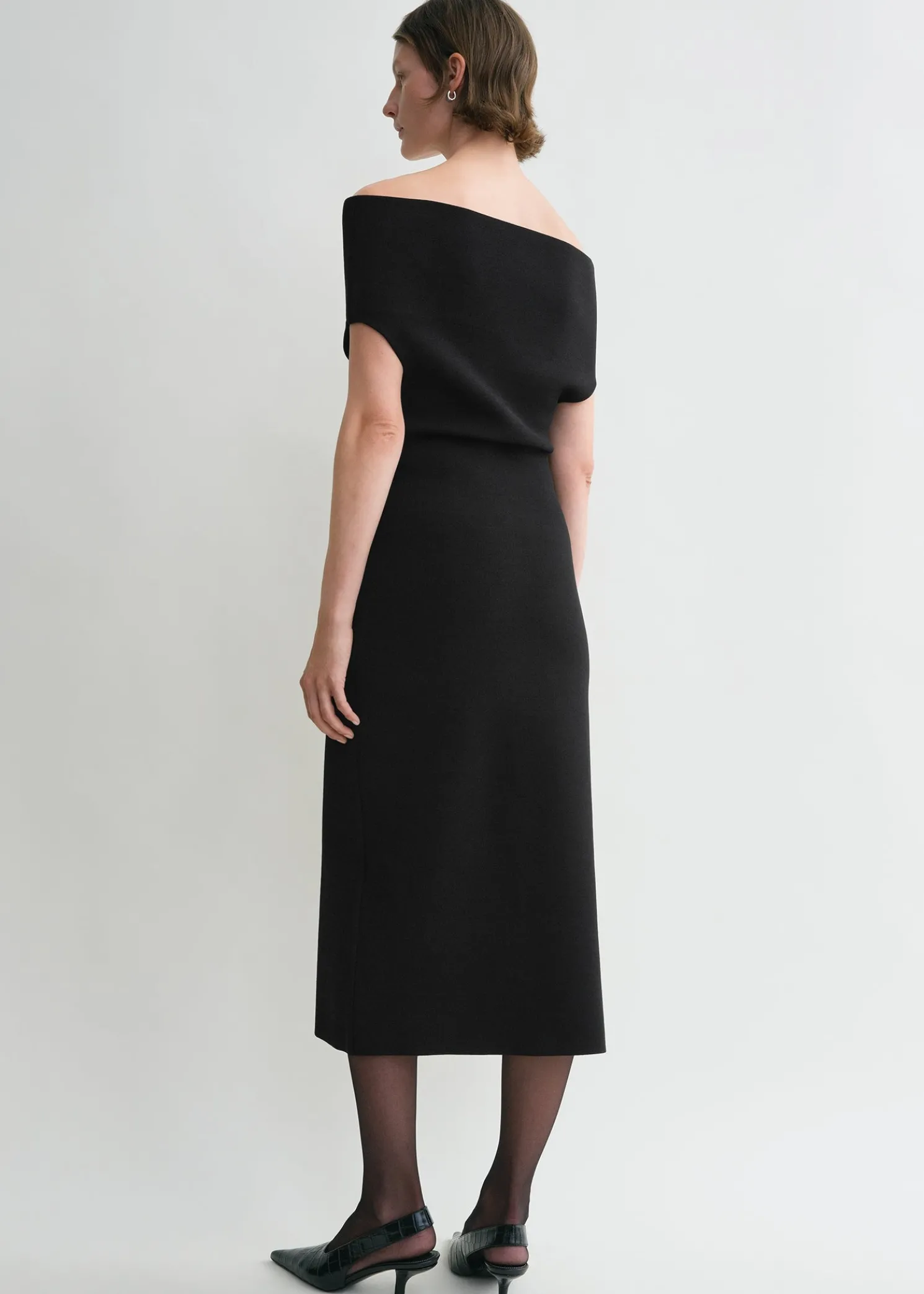 Double-knit dress black