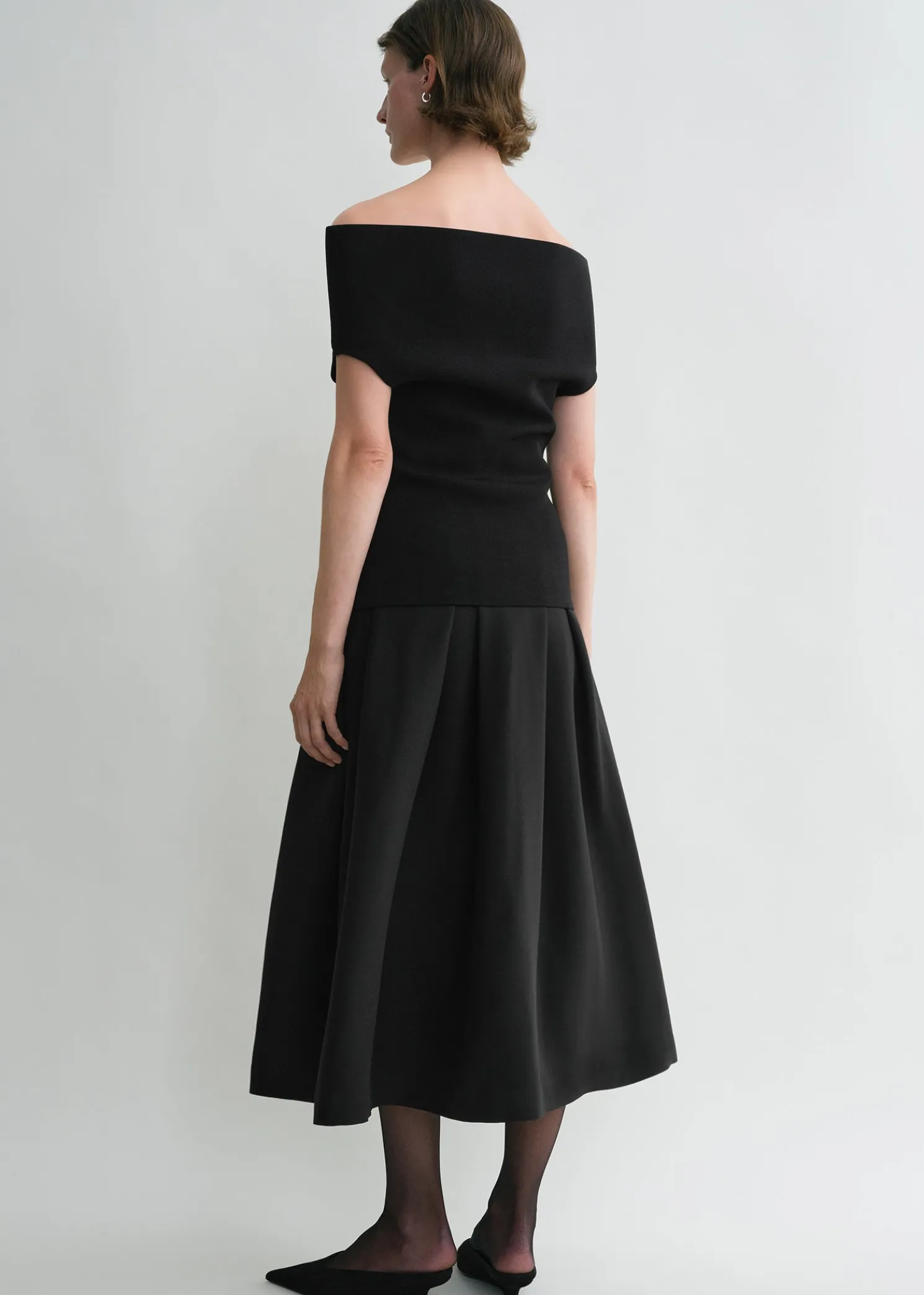 Double-knit top black