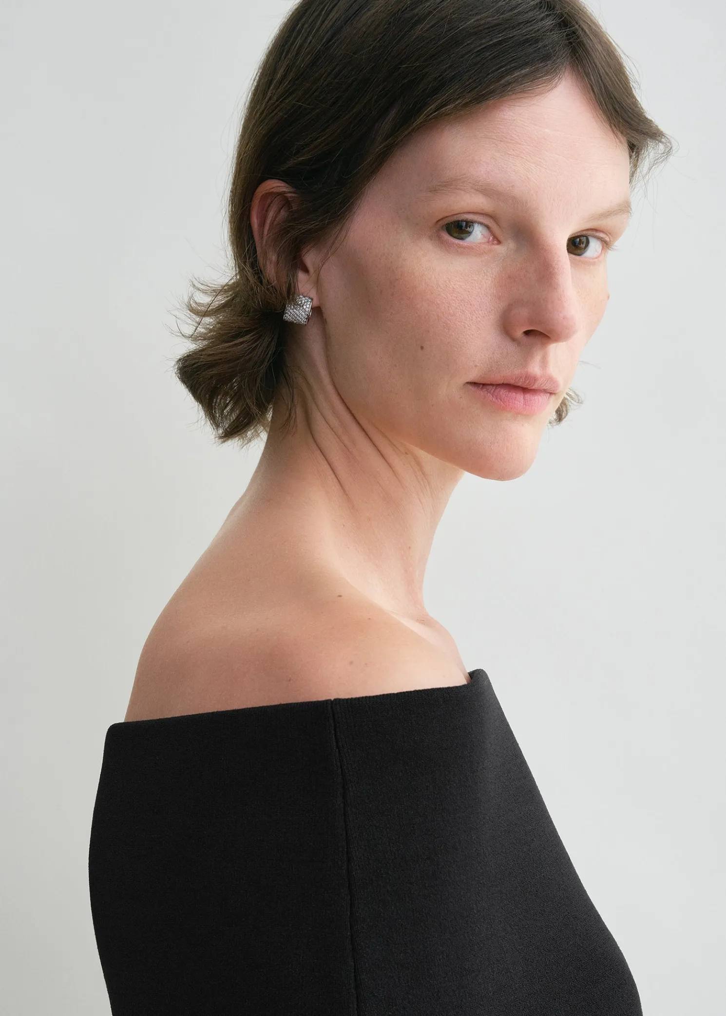 Double-knit top black