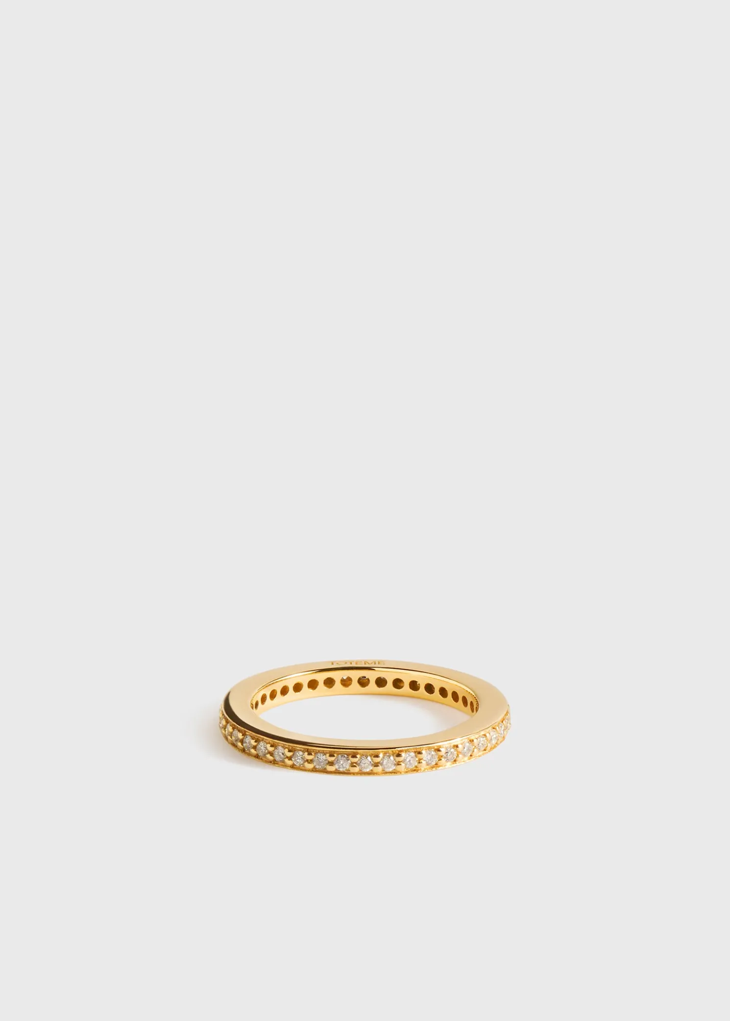 Eternity diamond midi ring 18kt gold