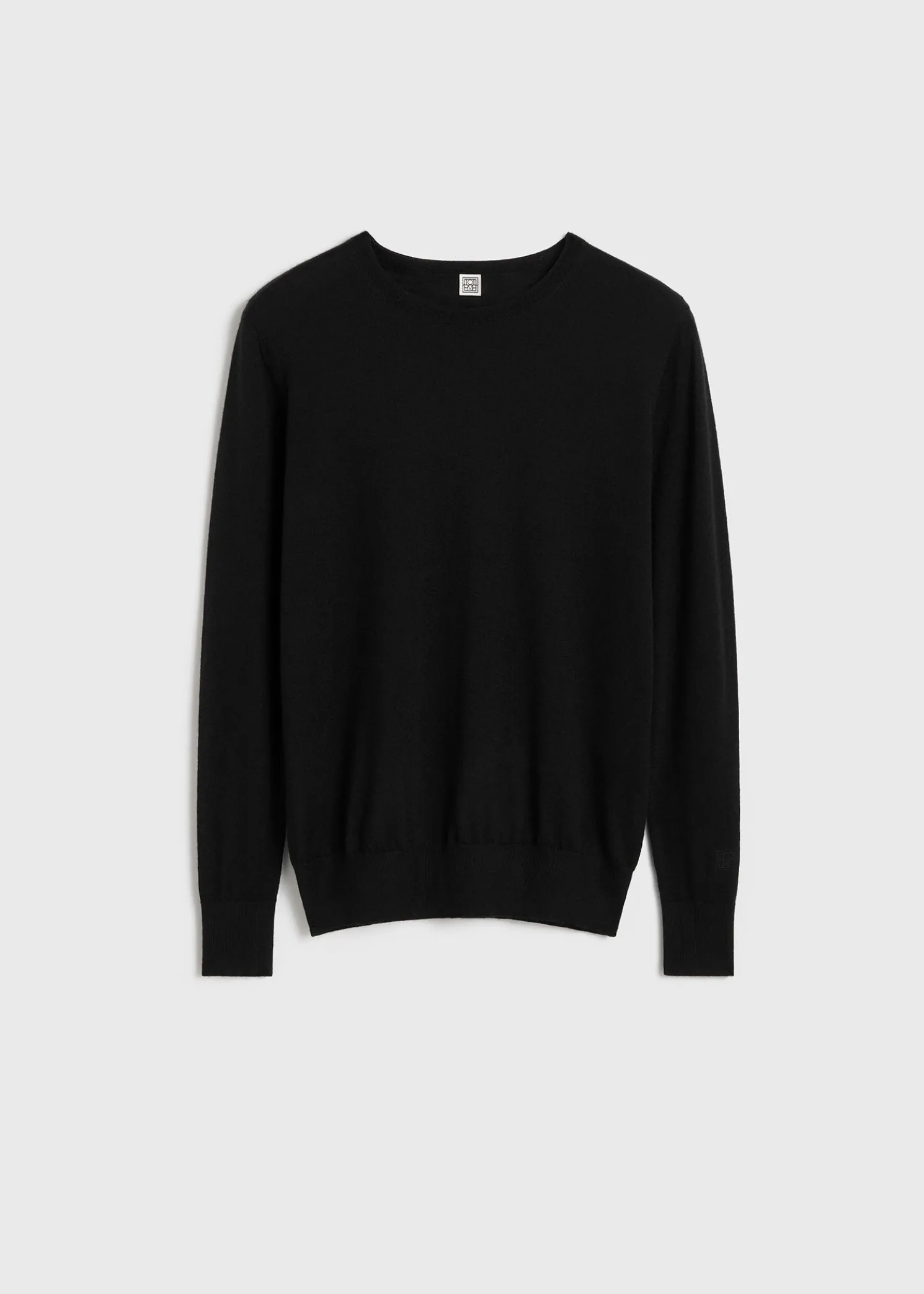 Fine crew-neck knit black