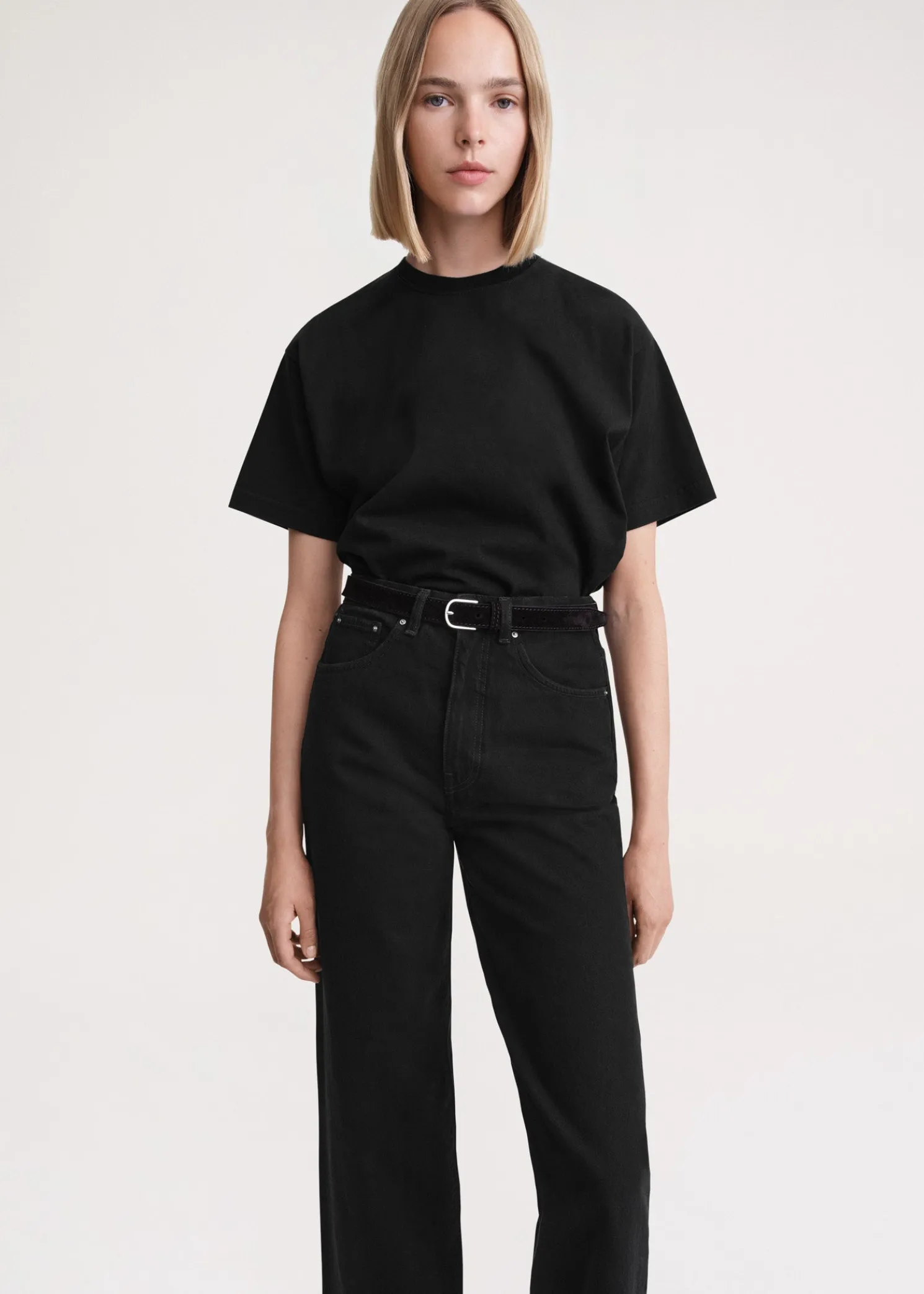 Flare fit denim black