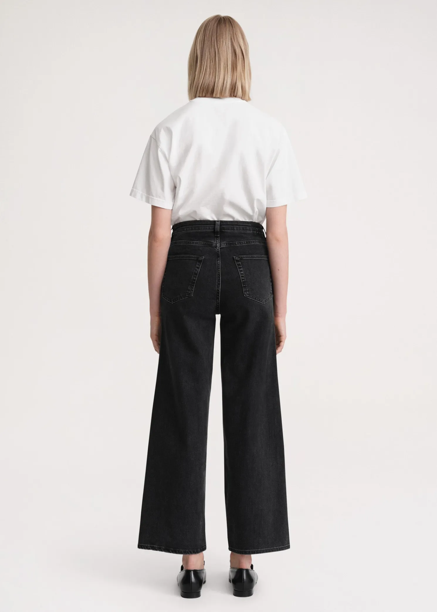 Flare fit denim grey