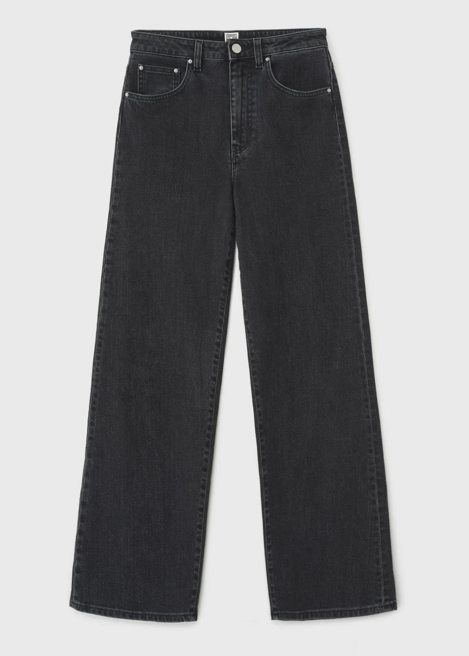 Flare fit denim grey