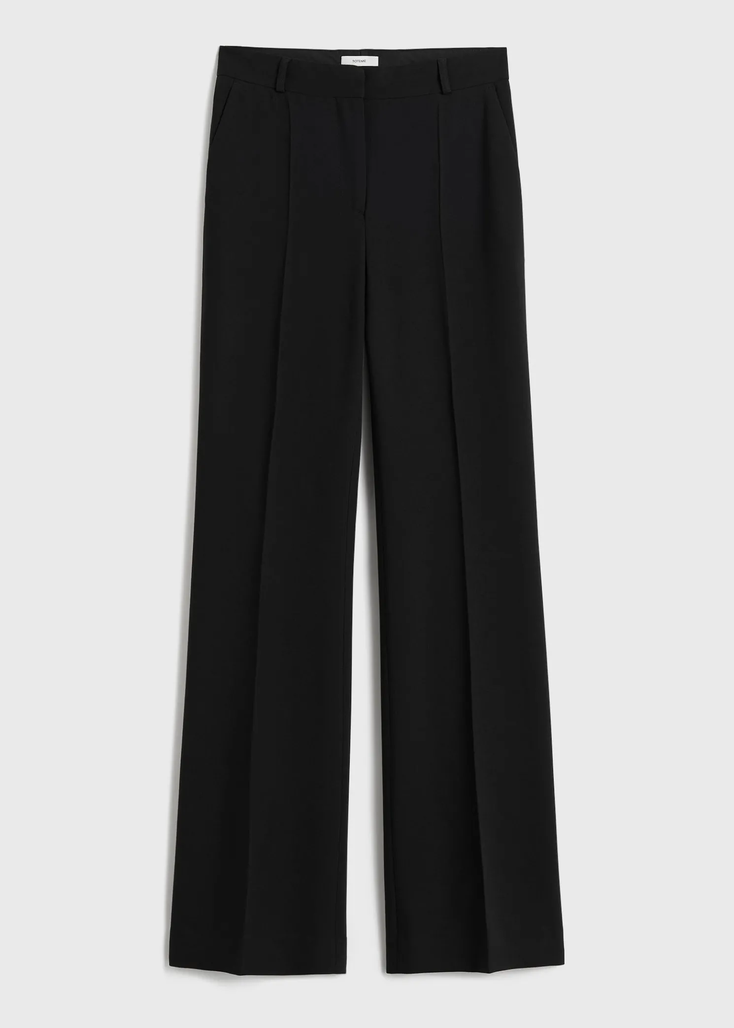 Flared evening trousers black