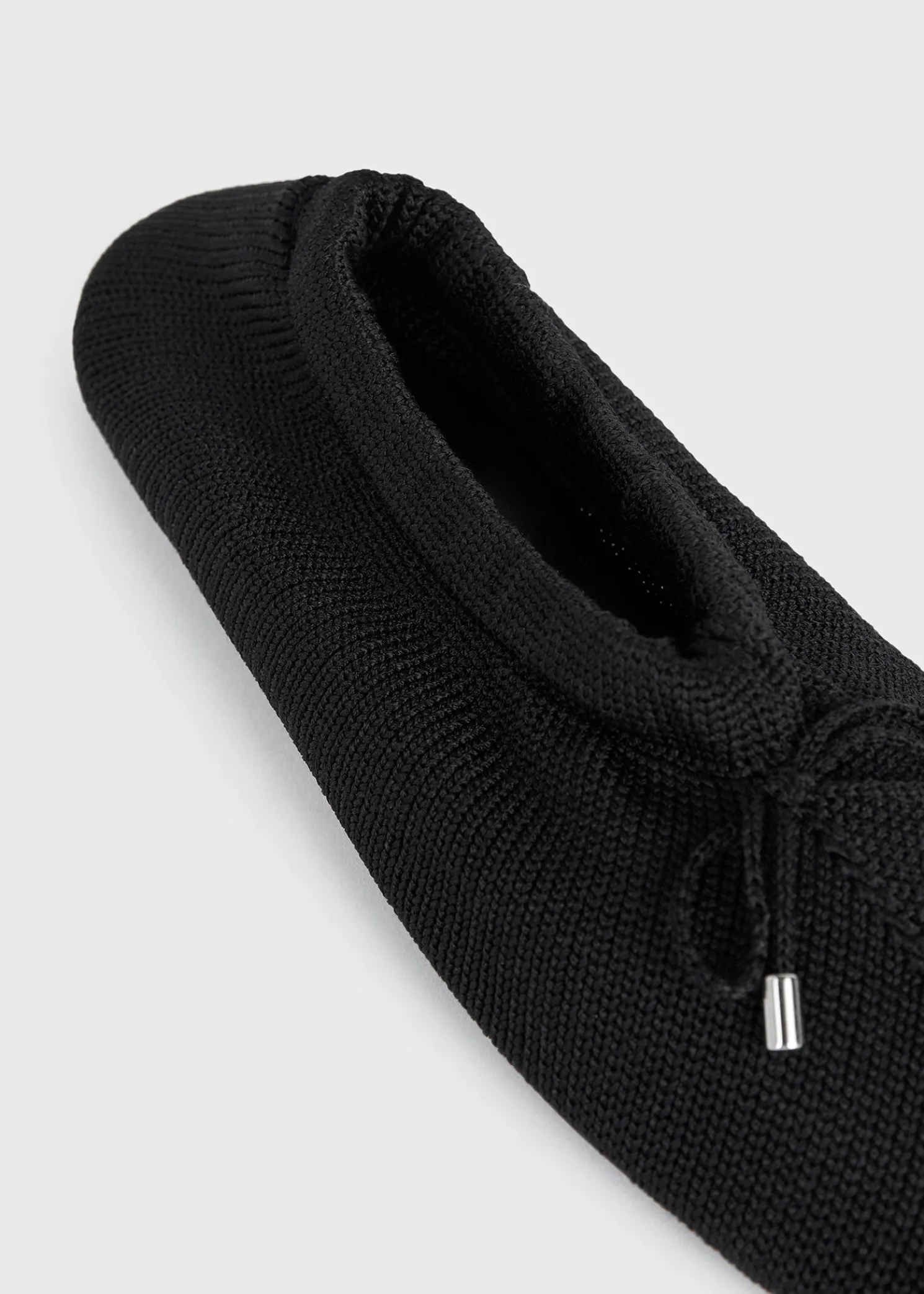 Knitted ballerinas black