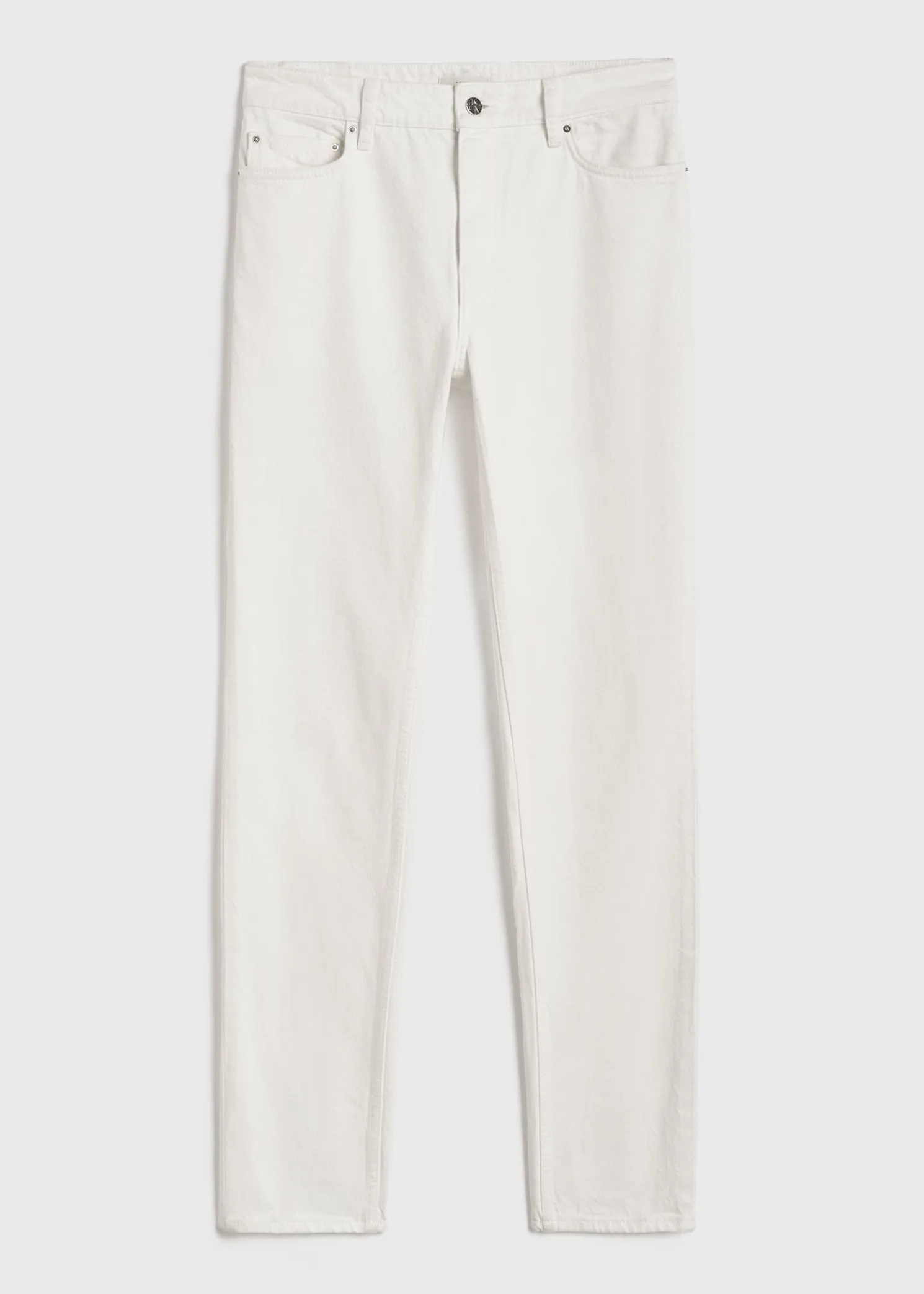 Low taper denim white