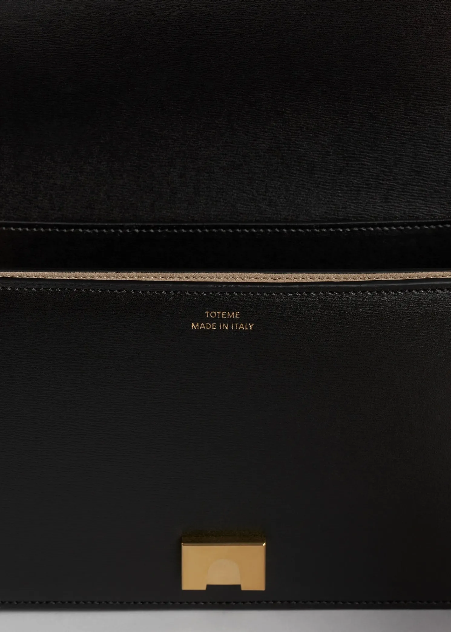 Mini T-Flap leather bag black