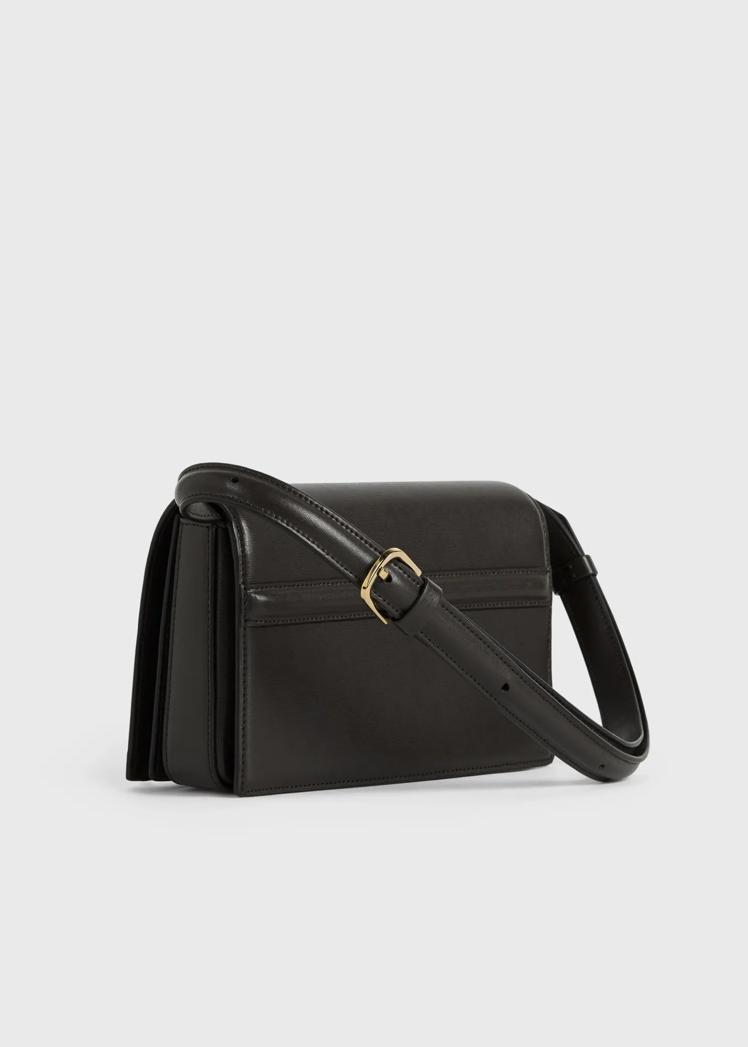 Mini T-Flap leather bag bark