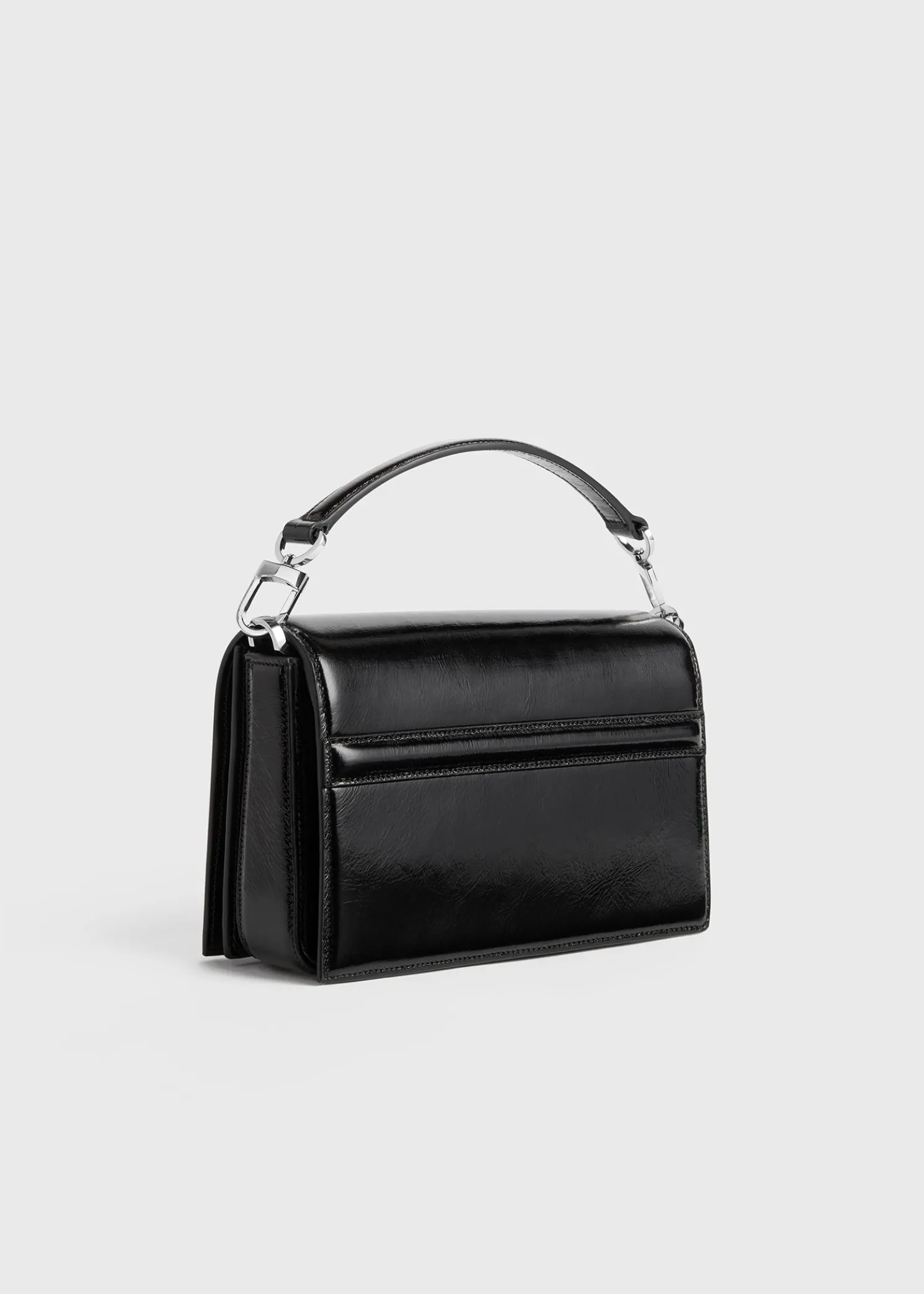 Mini T-Flap Naplack bag black