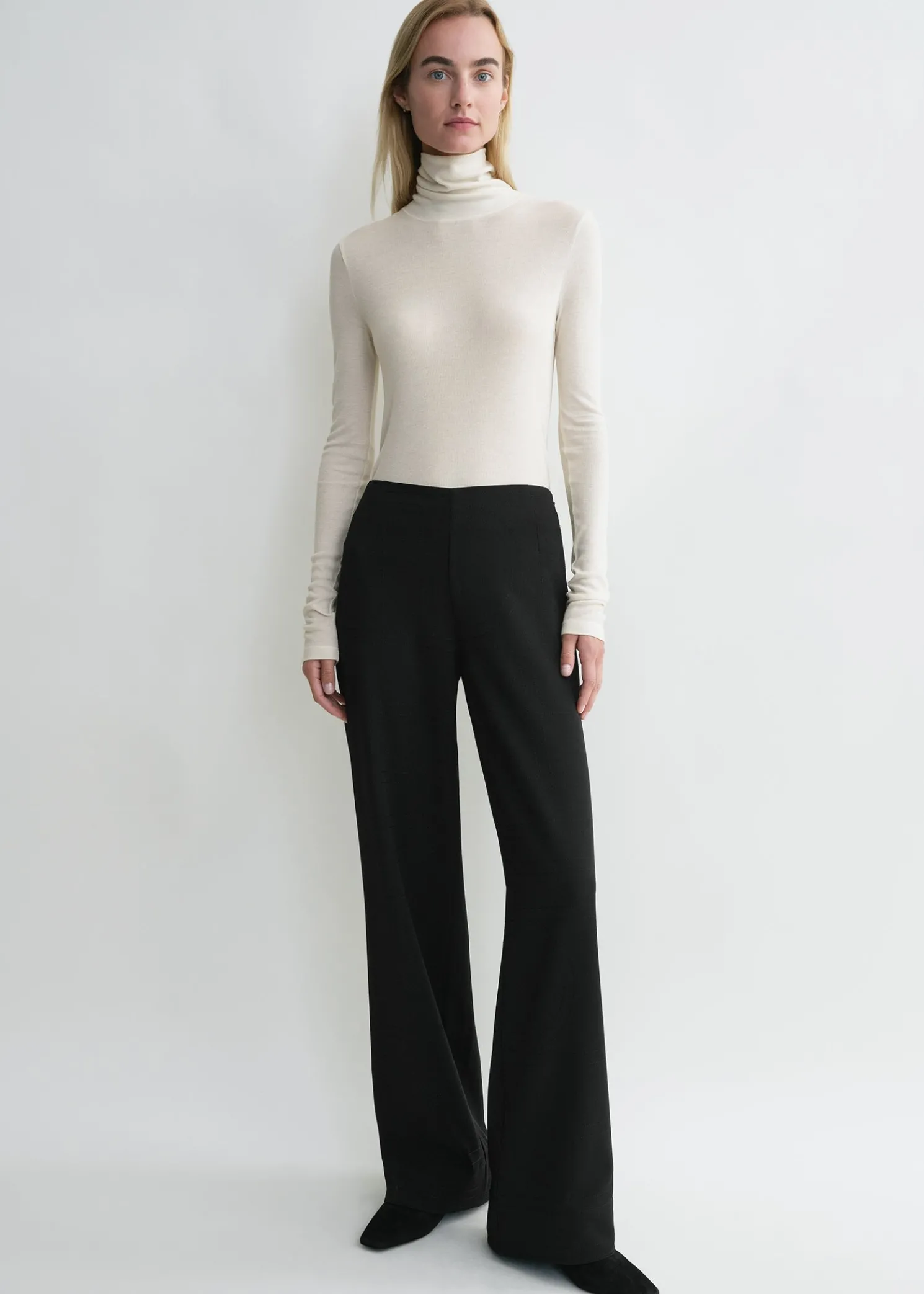 Monogram cady trousers black