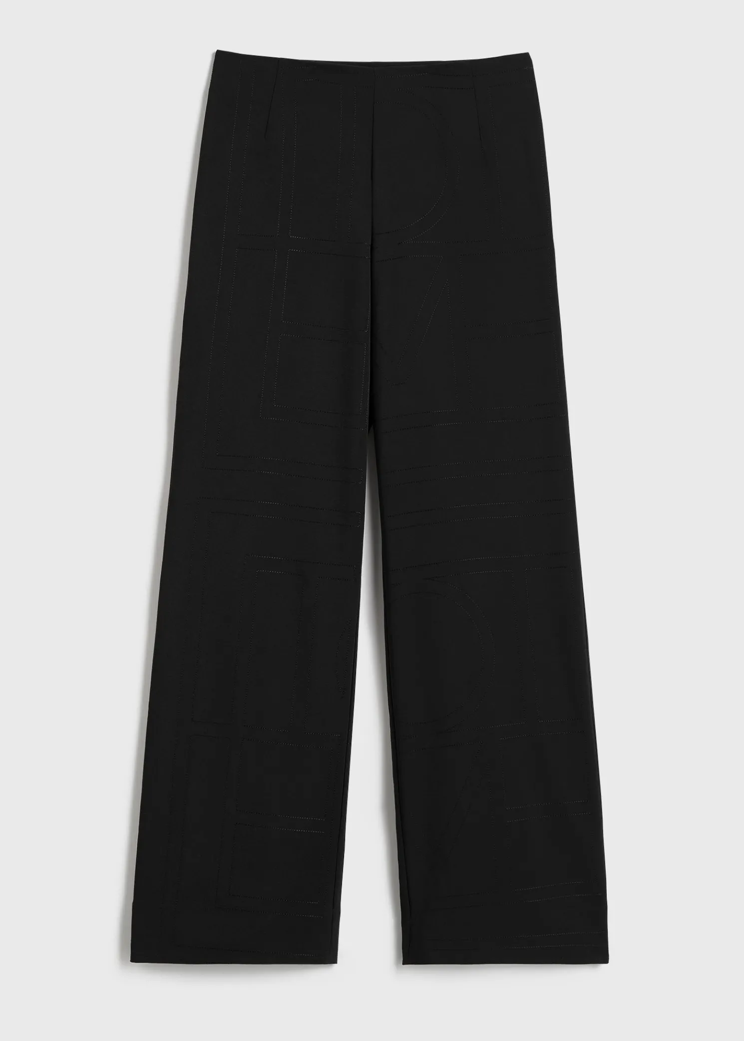 Monogram cady trousers black