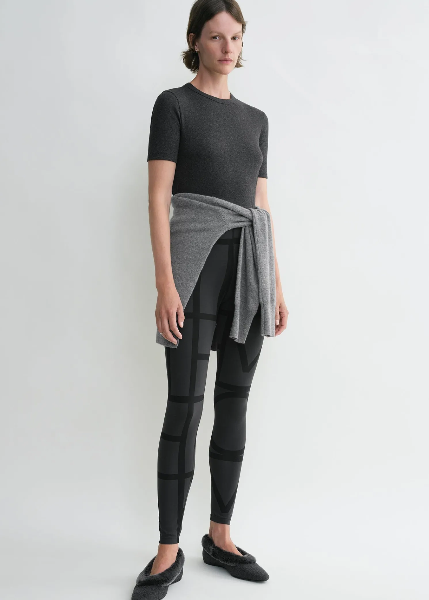 Monogram leggings black