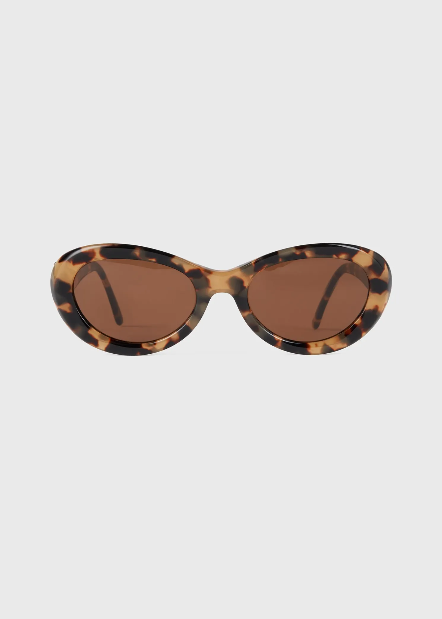 Oval sunglasses tortoise