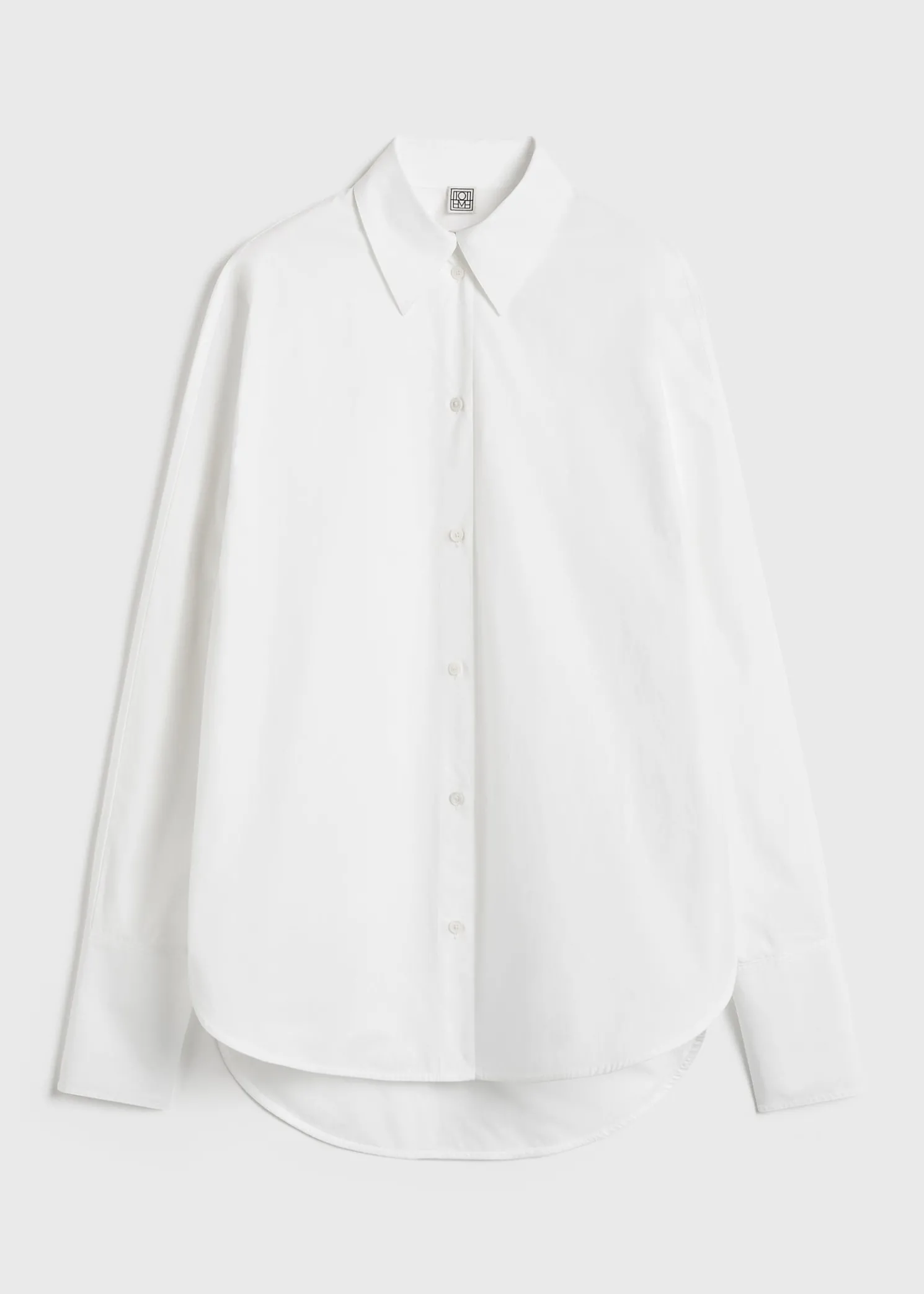 Oversized tuxedo shirt white