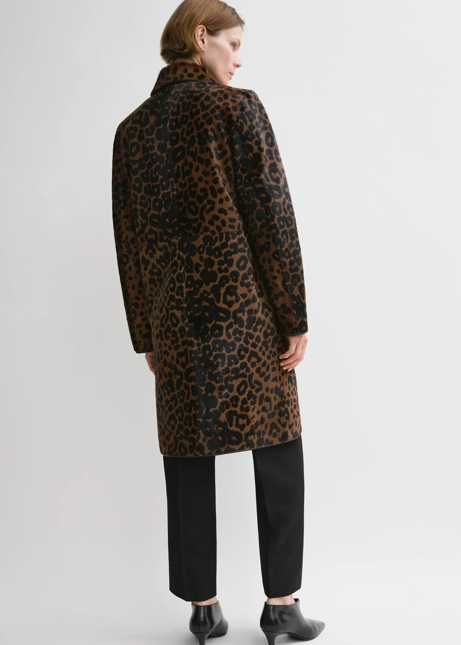 Pony hair coat leopard