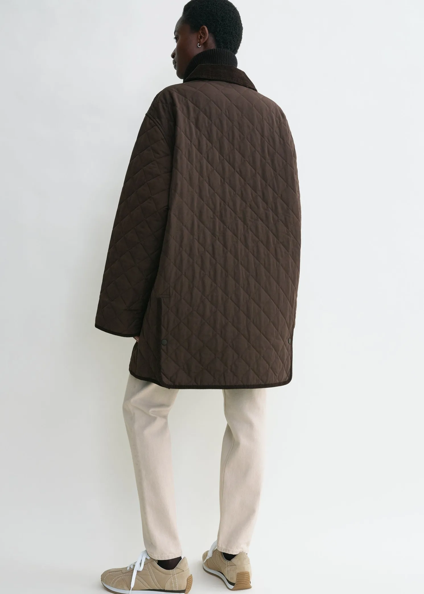 Quilted barn jacket espresso