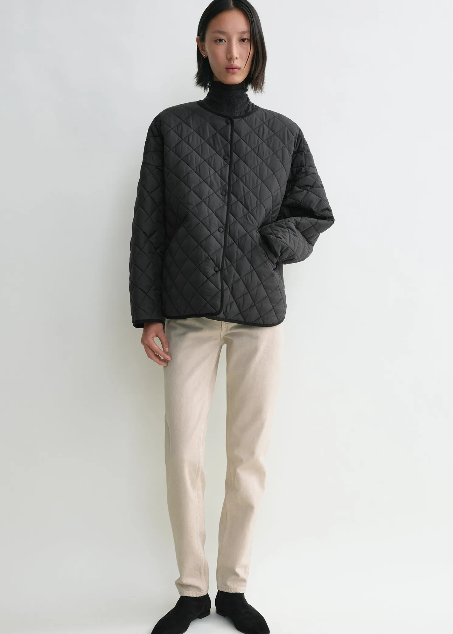 Quilted jacket black