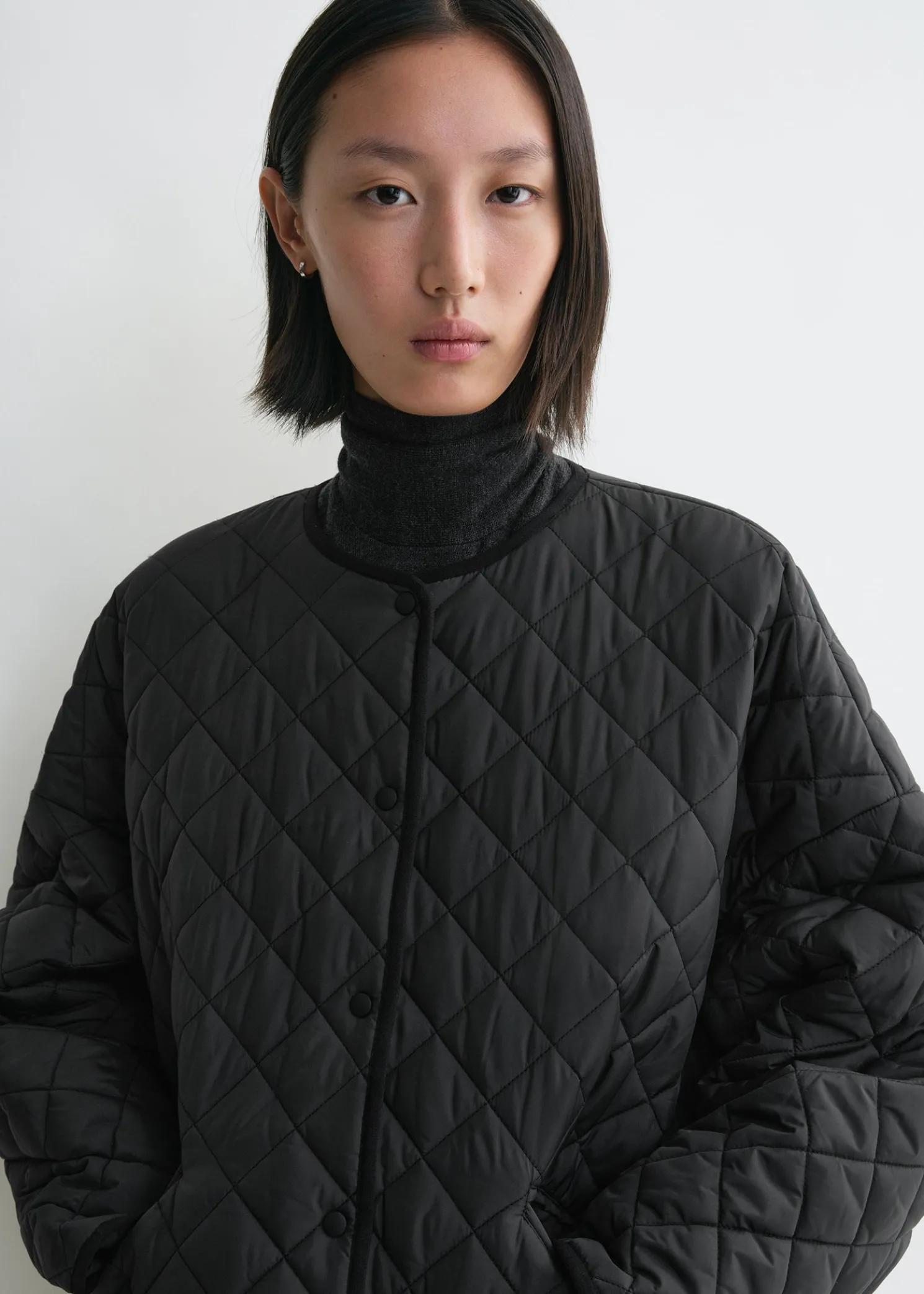 Quilted jacket black