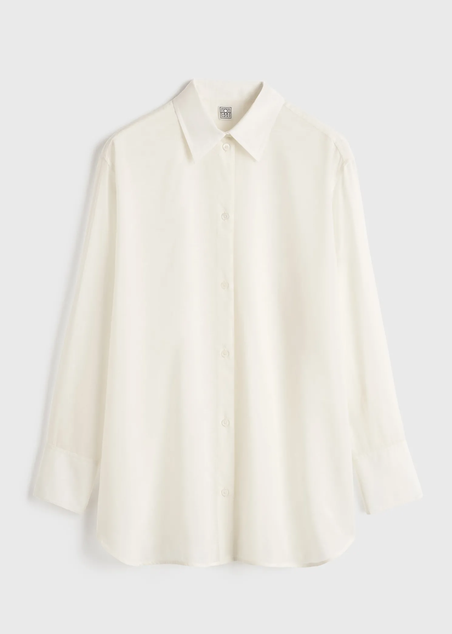 Relaxed voile shirt milk