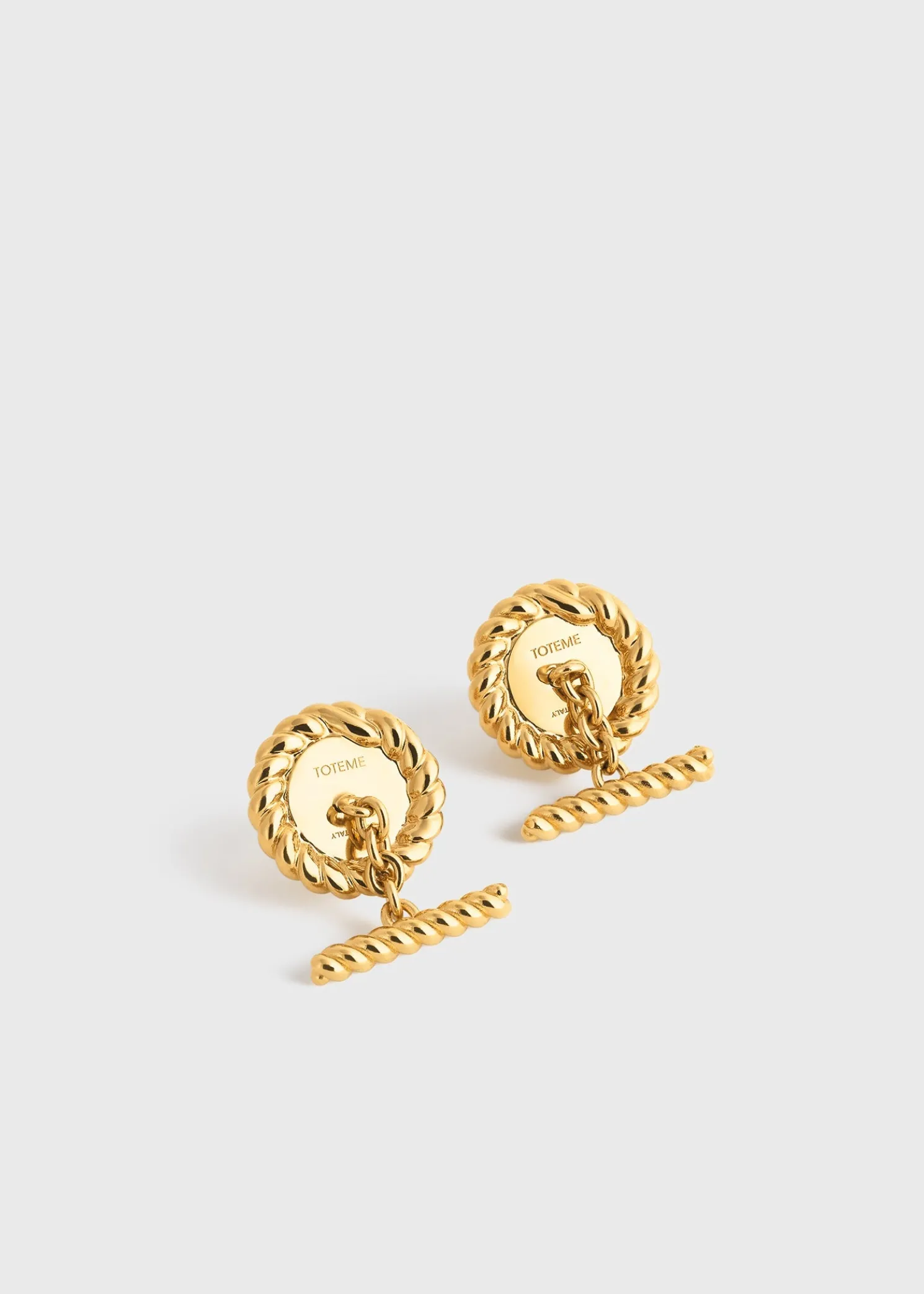 Rope cufflinks gold