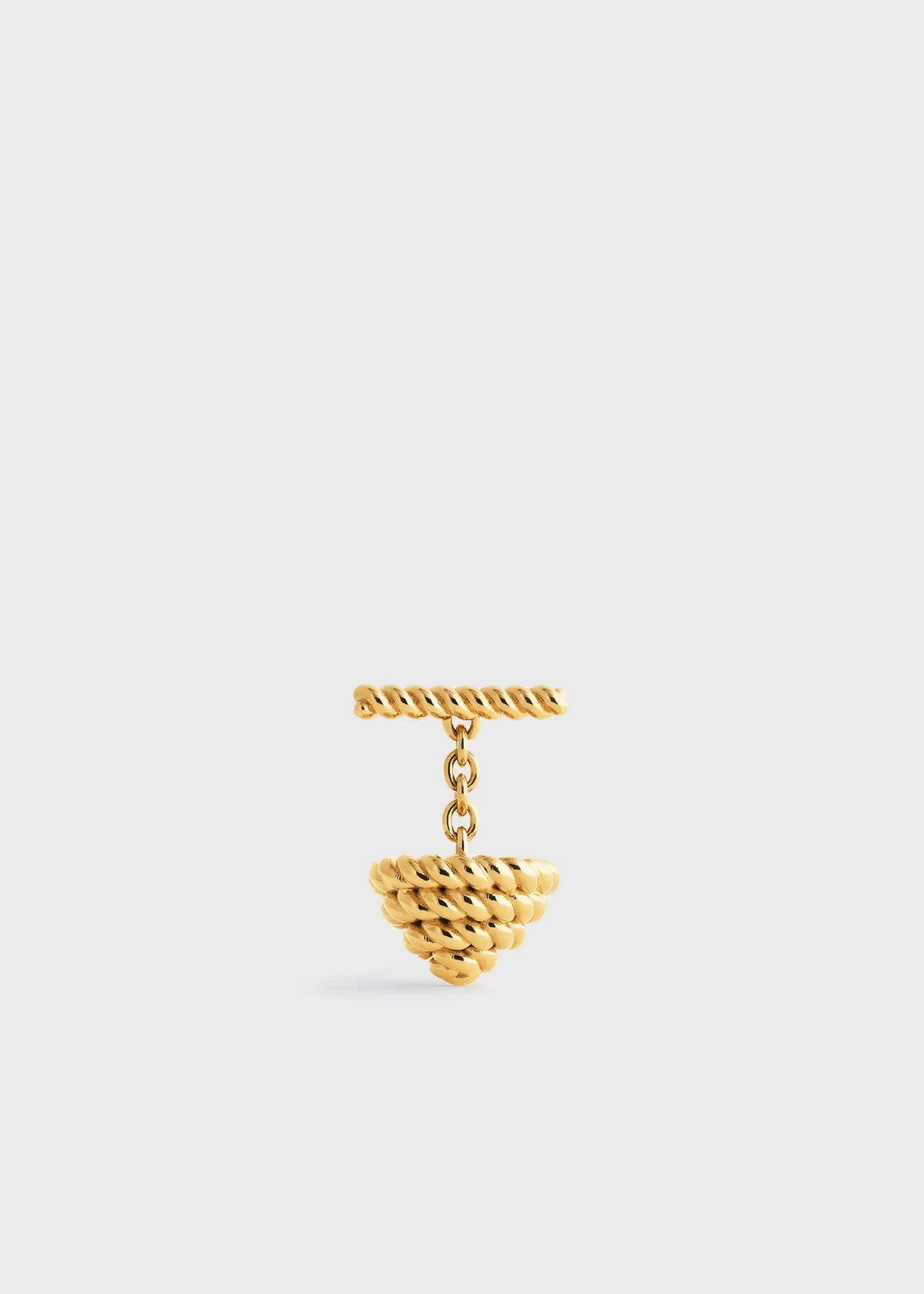 Rope cufflinks gold
