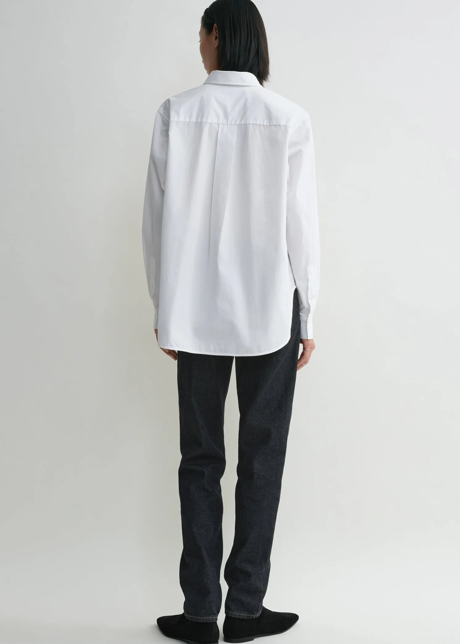 Signature cotton shirt white