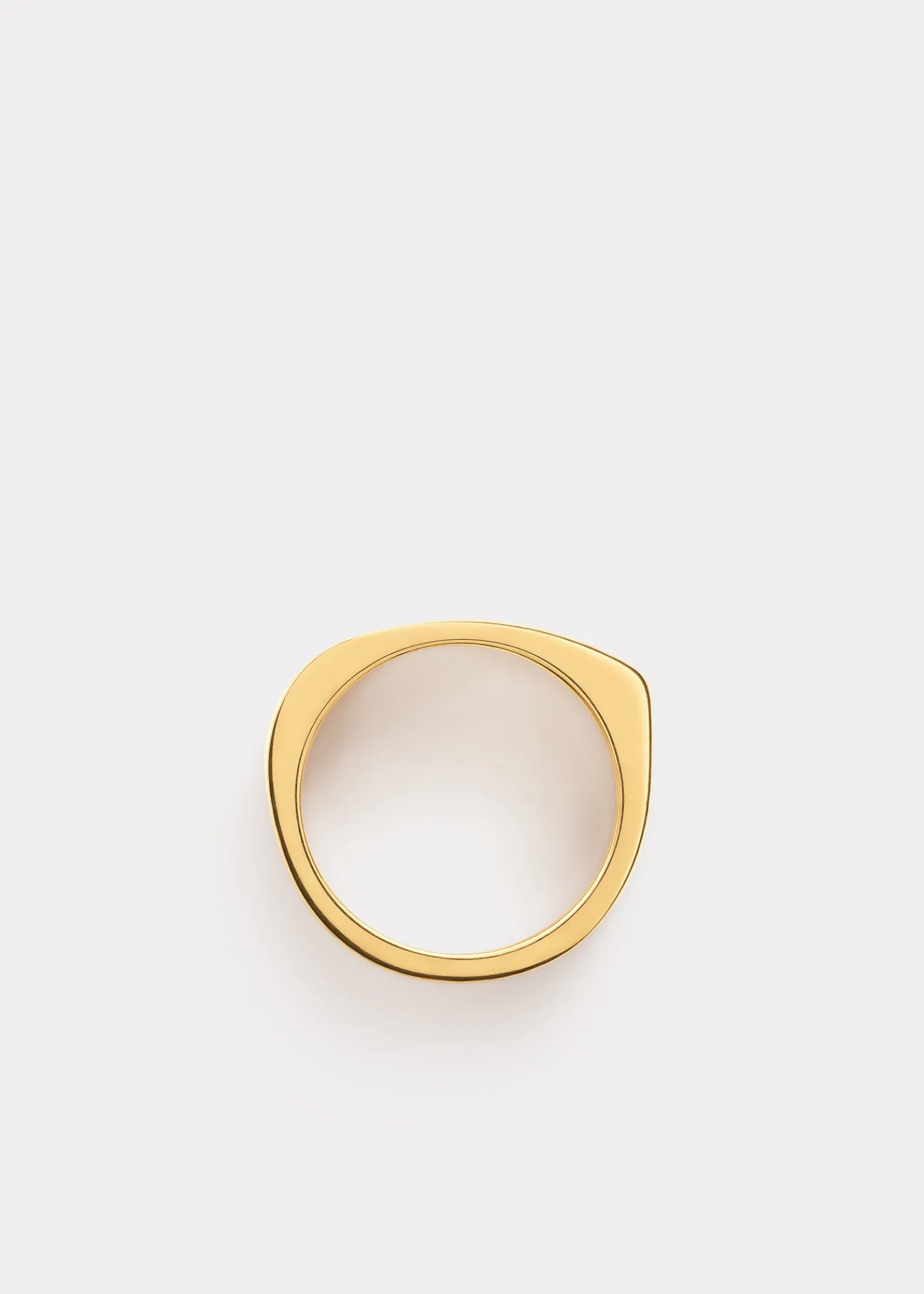 Signature ring ecru/gold