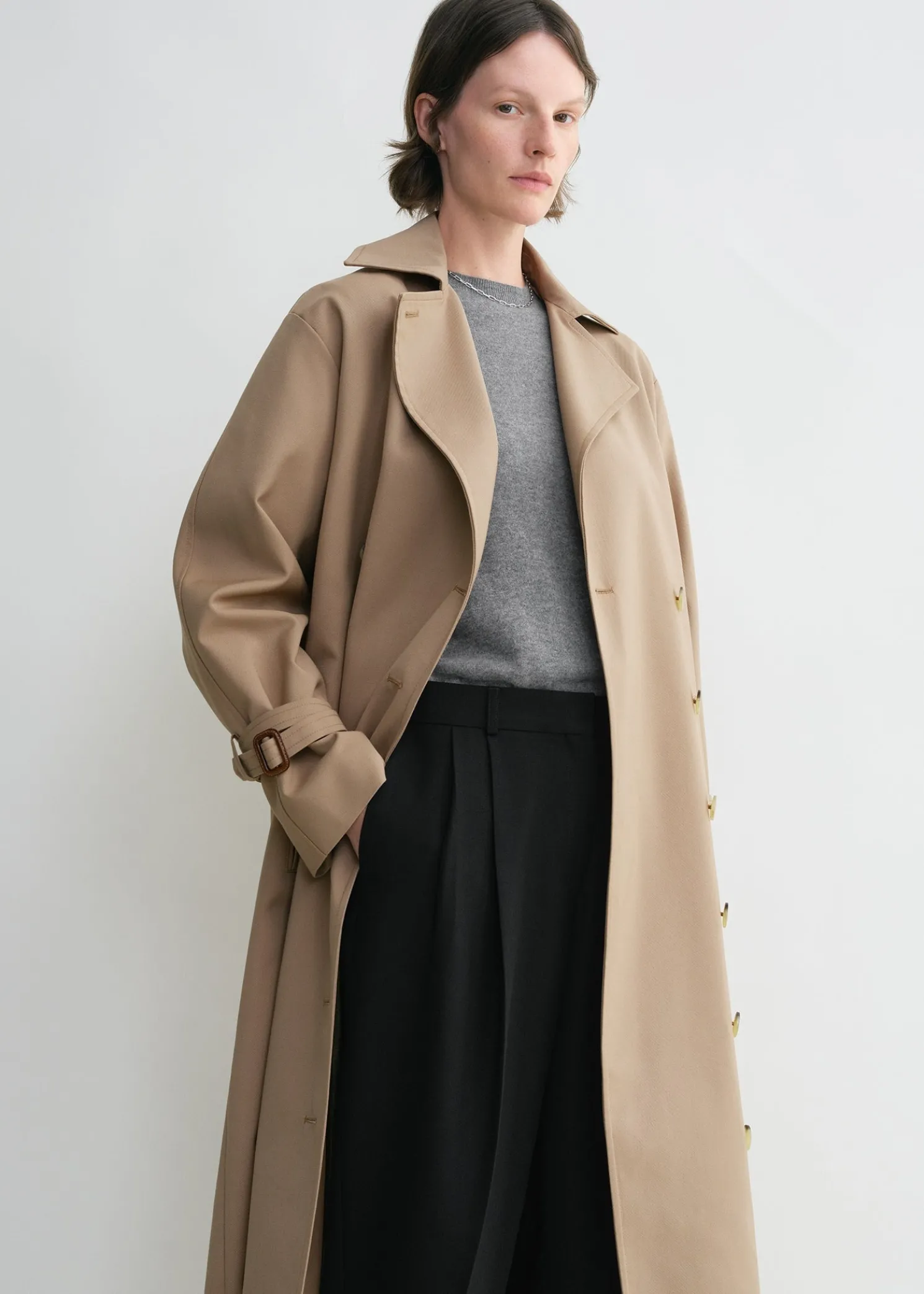 Signature trench khaki