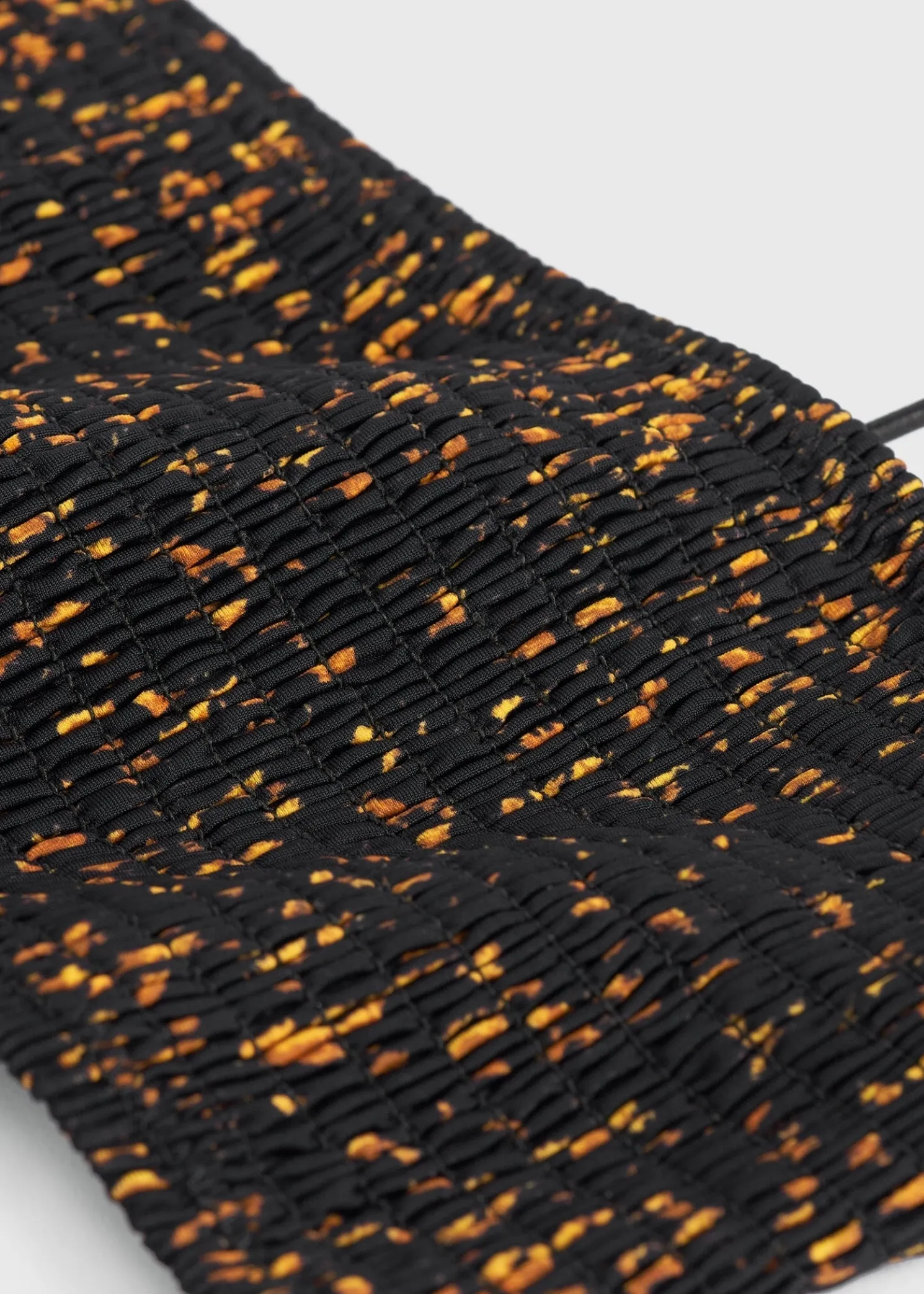 Smocked bikini top tortoise