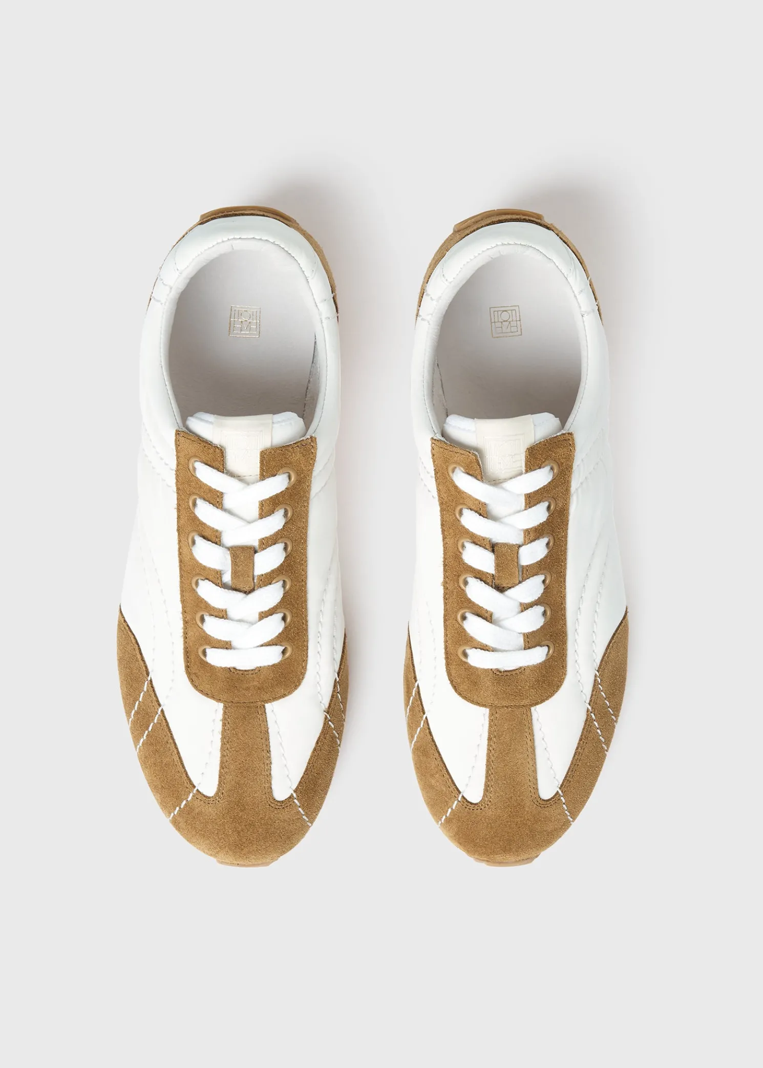 Sport sneakers white/tan