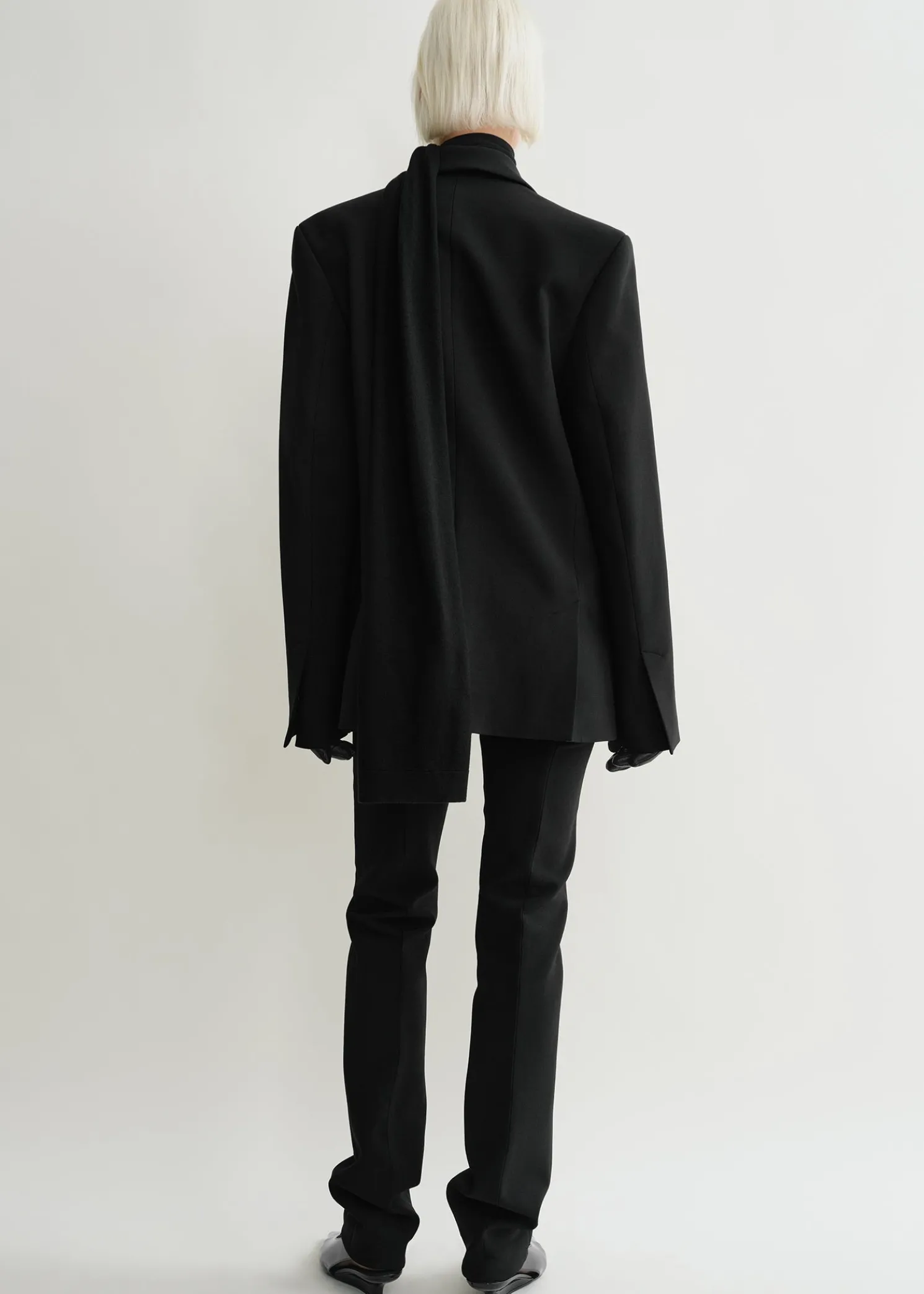 Straight blazer black