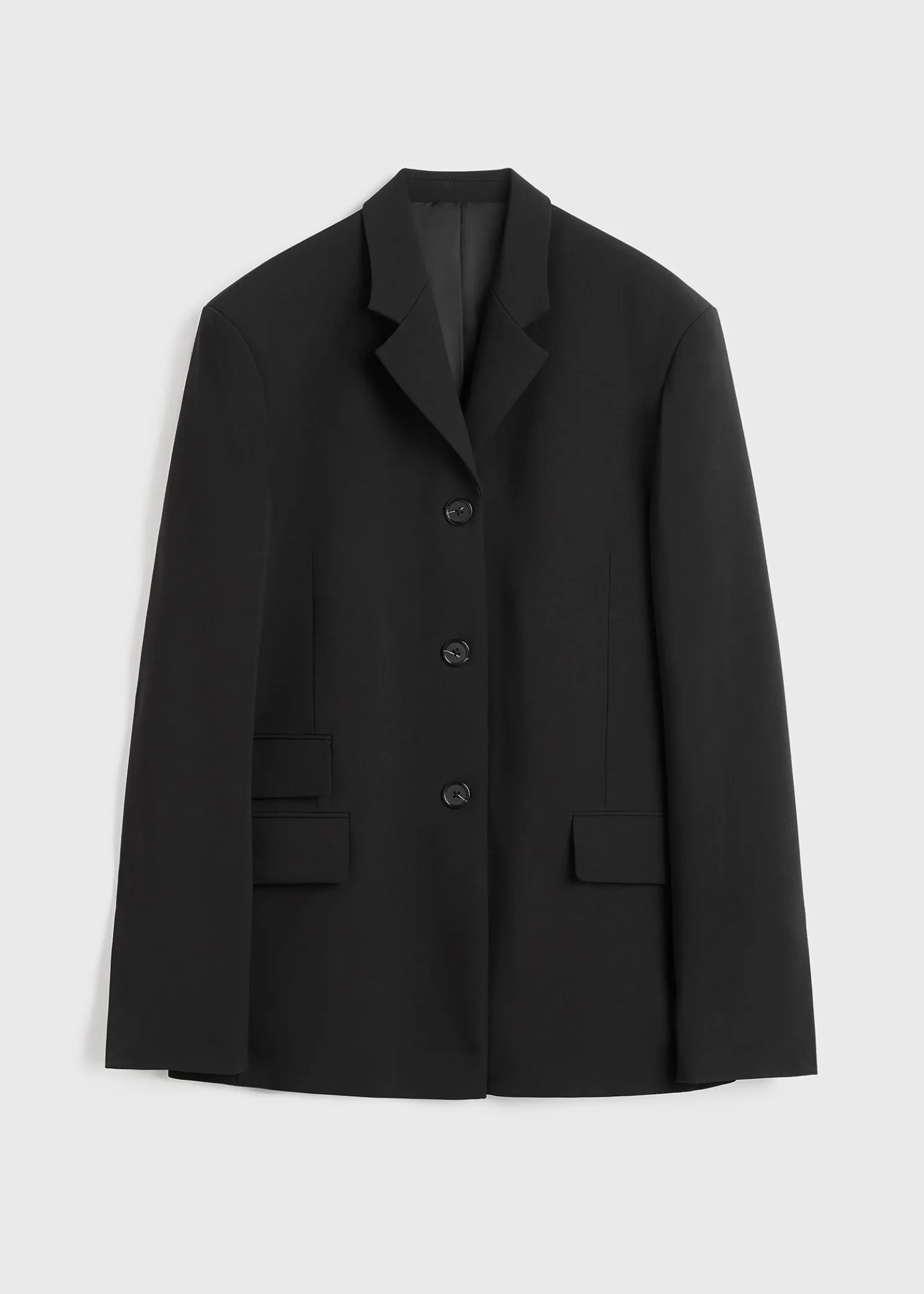 Straight blazer black