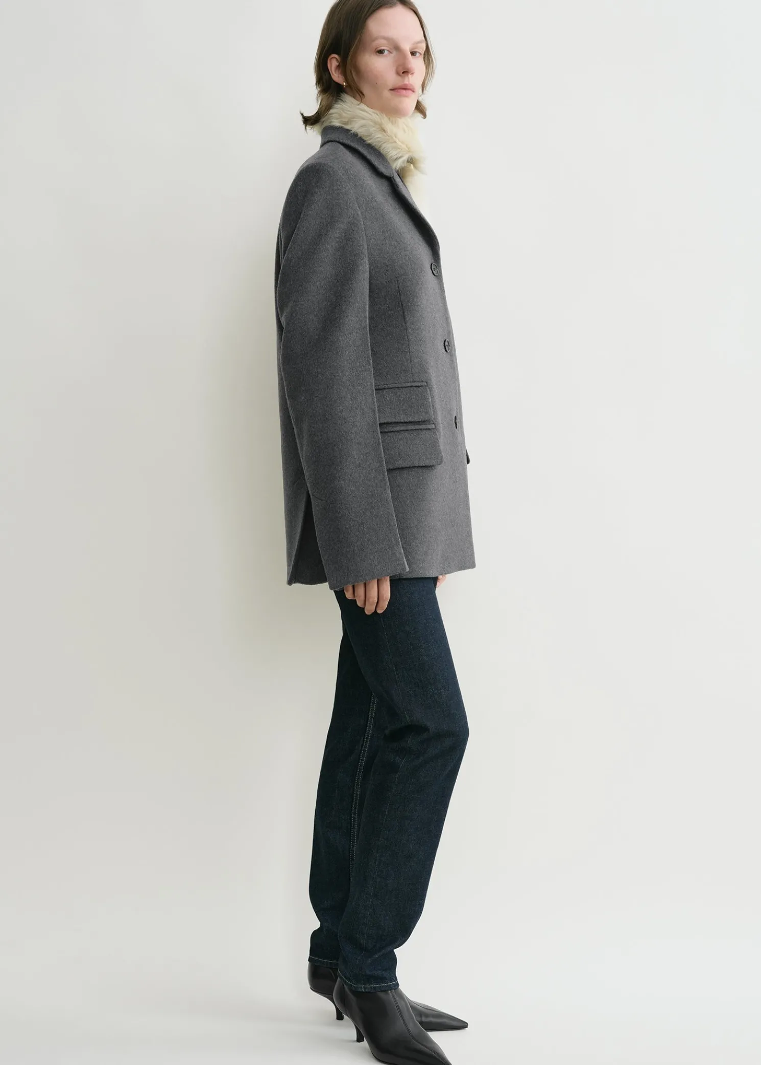 Straight jacket grey mélange